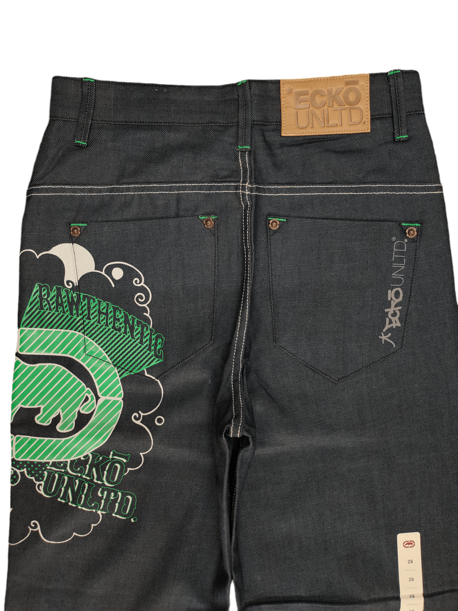 Ecko Unltd. Vintage Y2k Ecko Big Logo Rhino Graffiti Print Baggy Jeans Size US 29 - 10 Thumbnail