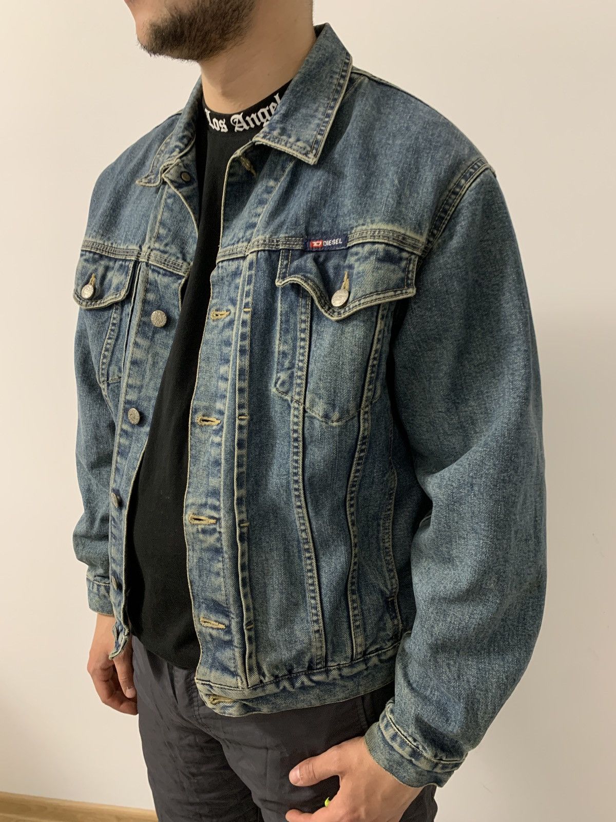 Diesel distressed vintage denim jacket jeans