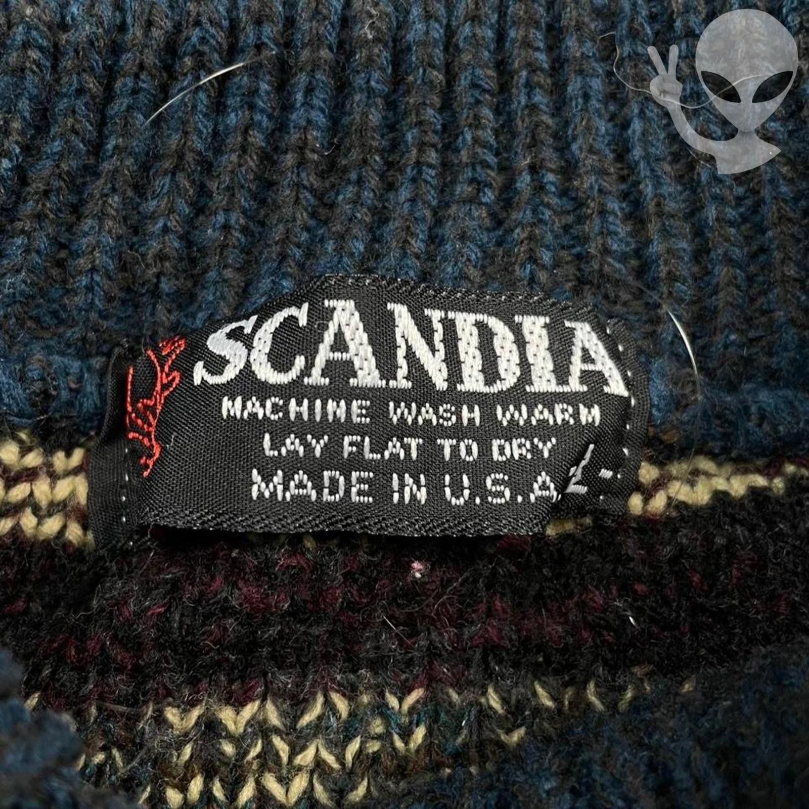 Other Scandia Wool Acrylic Knit Sweater Large Pattern 80s USA Size US L / EU 52-54 / 3 - 3 Thumbnail