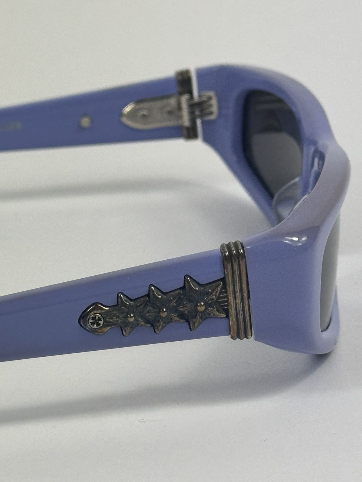 Chrome Hearts Lilac Sterling Silver Stars Hardware Roller Sunglasses RARE Size ONE SIZE - 1 Thumbnail