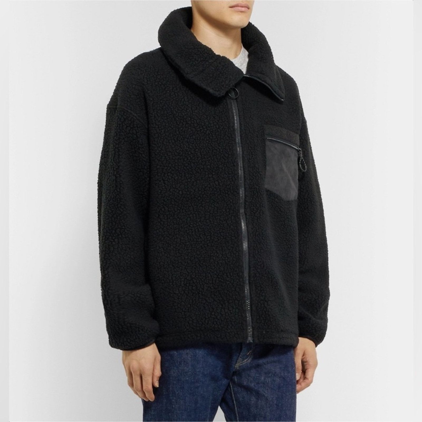 Nanamica Polartec Fleece Black Funnel Neck Oversized Loose Fit Jacket Size US M / EU 48-50 / 2 - 3 Thumbnail