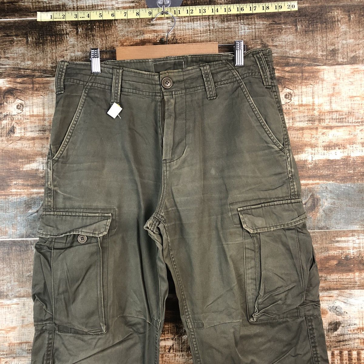 Japanese Brand DL Real Crush Clothing utility Cargo Multipocket Pants #C710 Size US 33 - 4 Thumbnail