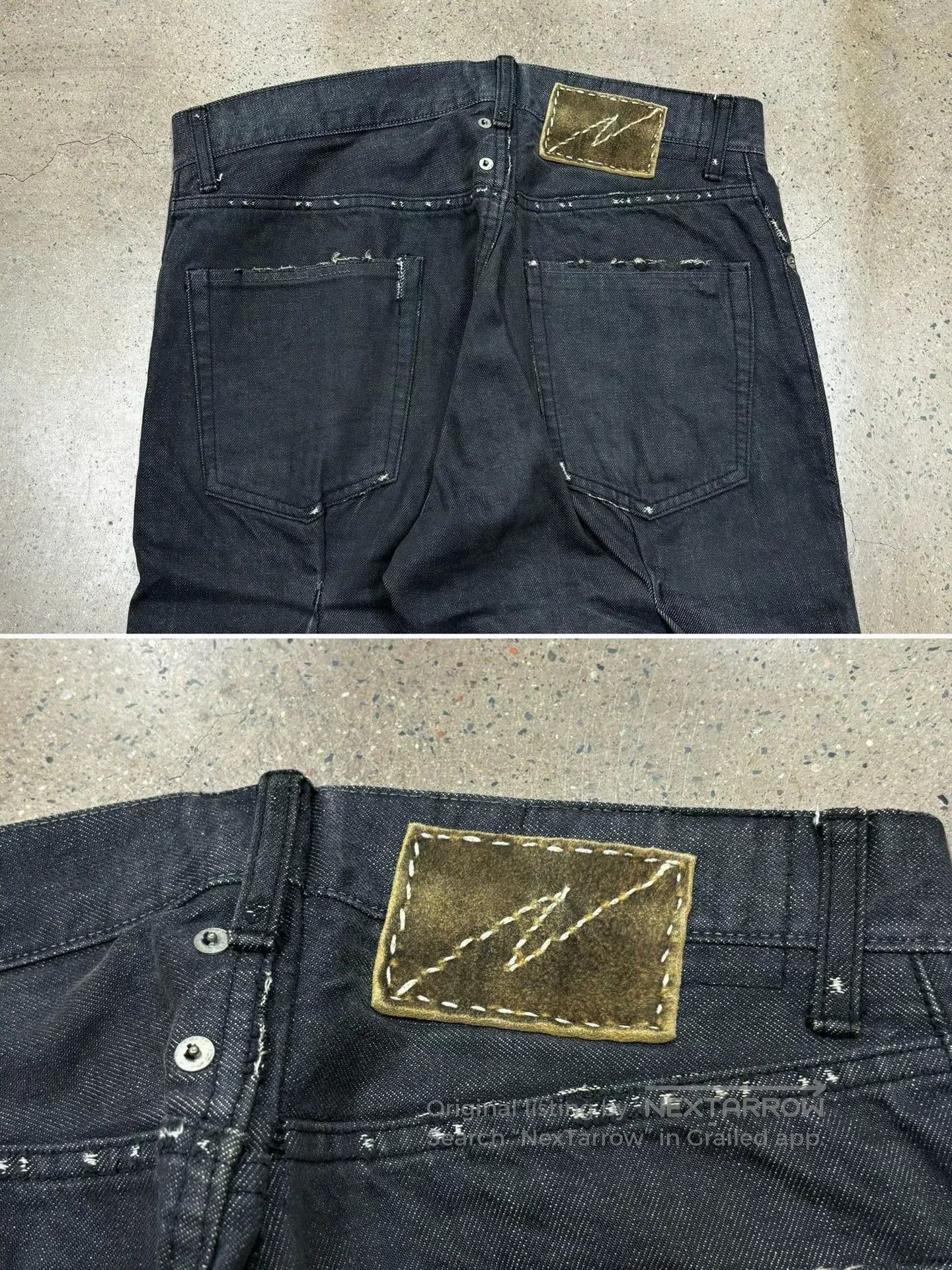 Visvim visvim journeyman black distressed denim pants. Size US 43 - 7 Thumbnail