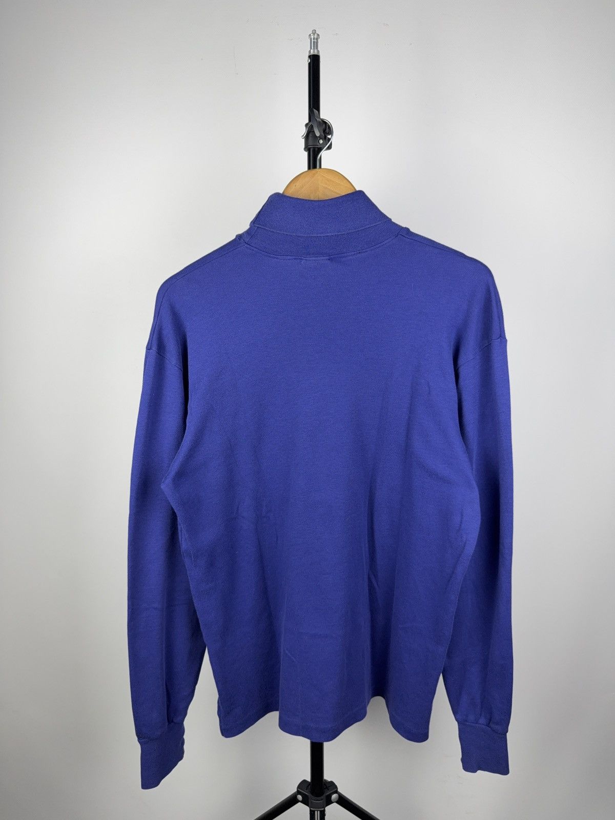 Nike × Vintage Vintage Nike Turtleneck Mock Neck Long Sleeve Blue L Size US L / EU 52-54 / 3 - 7 Thumbnail