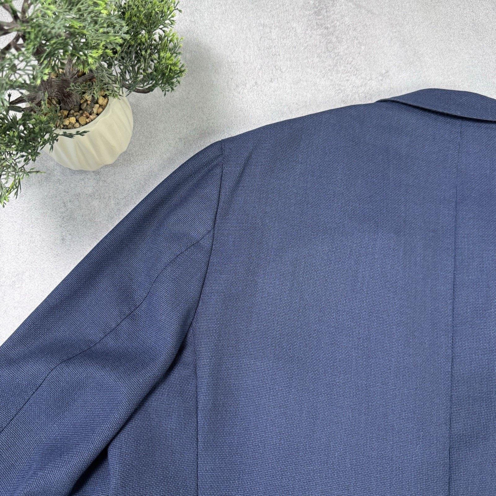 Suitsupply SUITSUPPLY HAVANA HL Wool Men's Blue Blazer Jacket Size 54 Size 44R - 13 Thumbnail