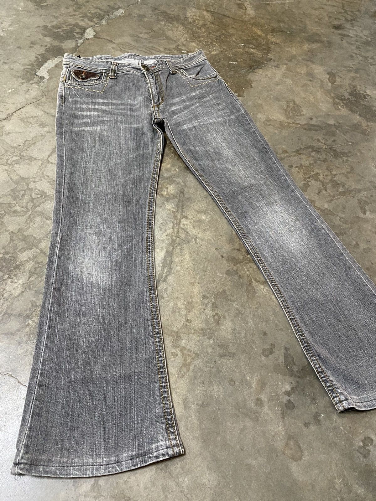 Hysteric Glamour × Japanese Brand × Tornado Mart Flare Jeans Japanese Unknown Fade Black p187 Size US 30 / EU 46 - 6 Thumbnail