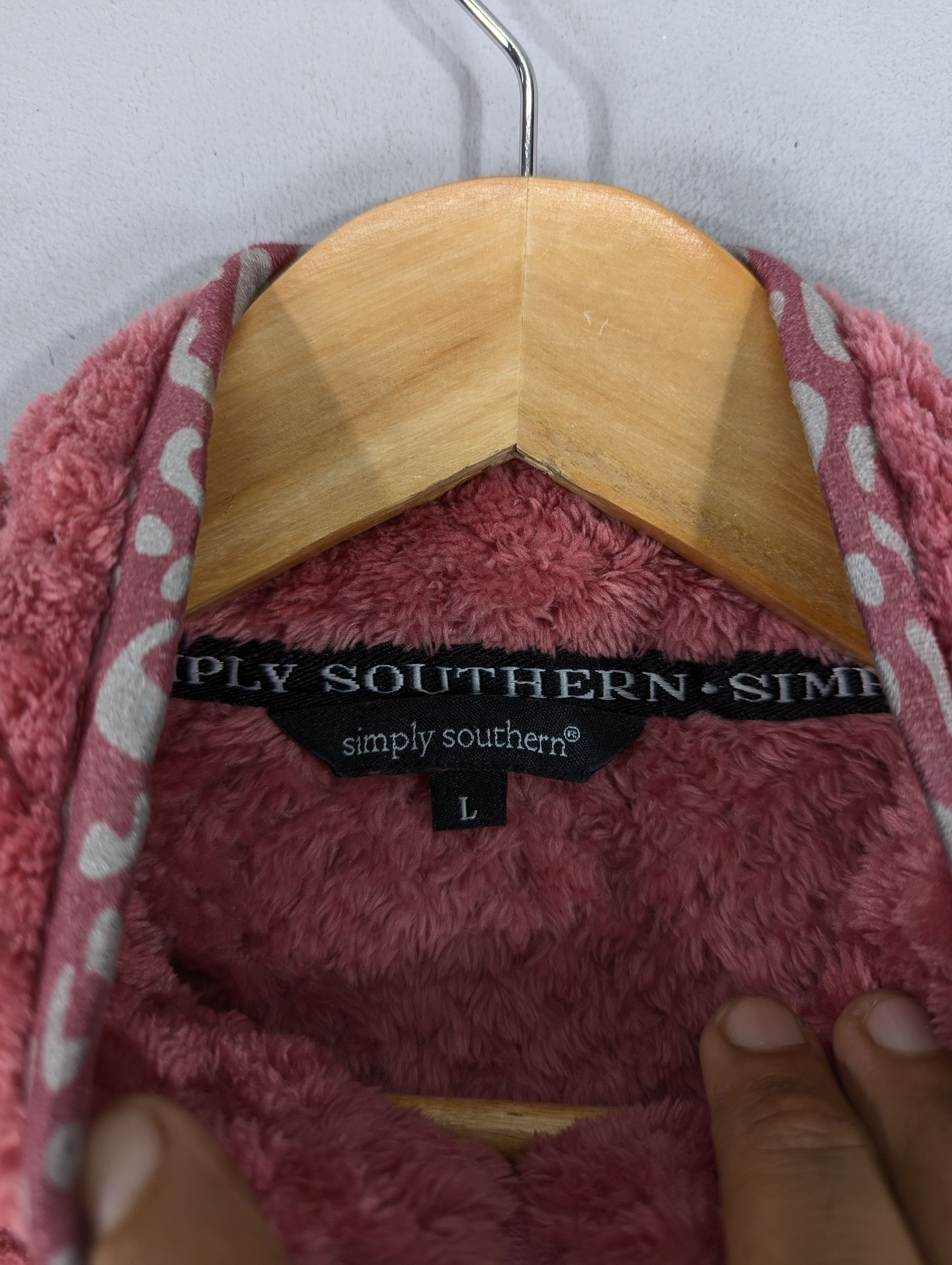 Japanese Brand Simply Southern Micro Fleece Zipper Jacket Size US L / EU 52-54 / 3 - 8 Thumbnail