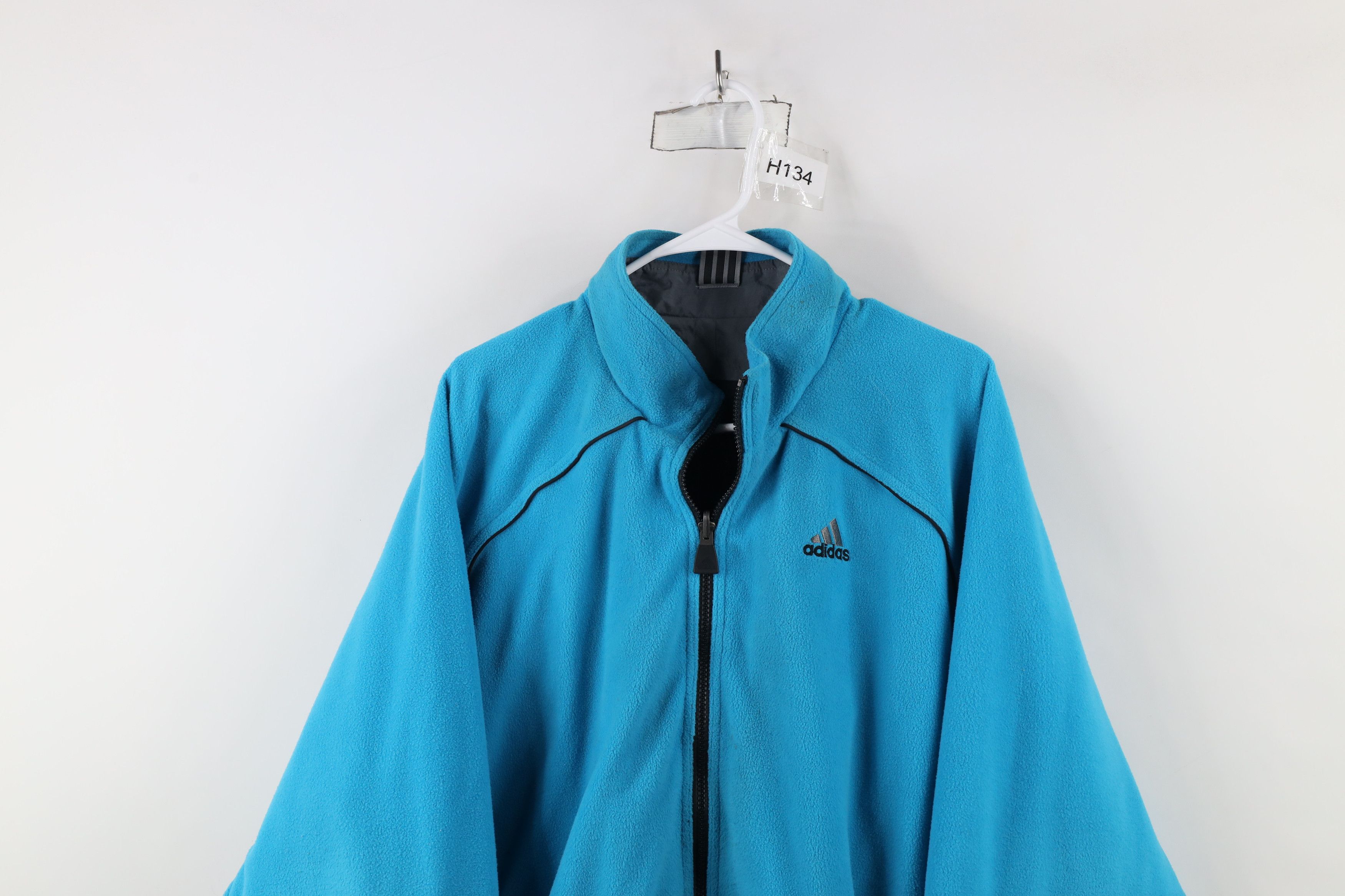 Adidas × Vintage Vintage 90s Adidas Reversible Full Zip Bomber Jacket Size US M / EU 48-50 / 2 - 14 Thumbnail