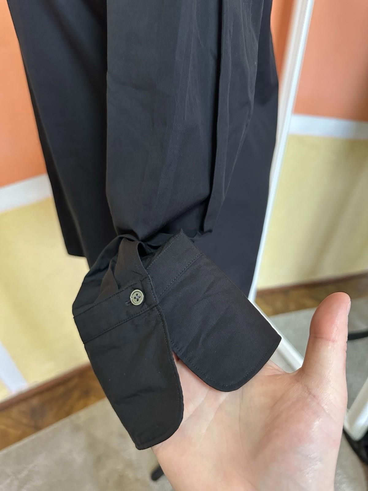 Jil Sander × Uniqlo Uniqlo x Jil Sander Black Silk Stand Collar Shirt XS Size XS / US 0-2 / IT 36-38 - 6 Thumbnail