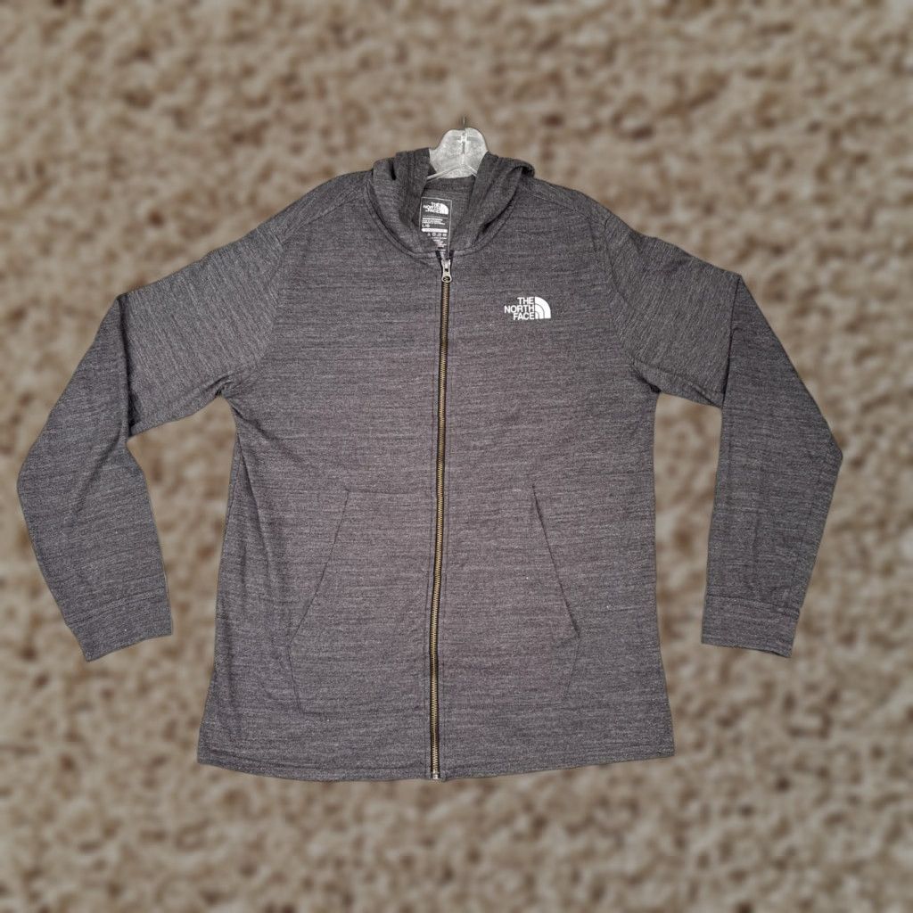 The North Face VINTAGE The North Face Jacket Men Large Gray Heather Jersey Fabric Hood Cotton Tri-Blend Size US L / EU 52-54 / 3 - 1 Thumbnail