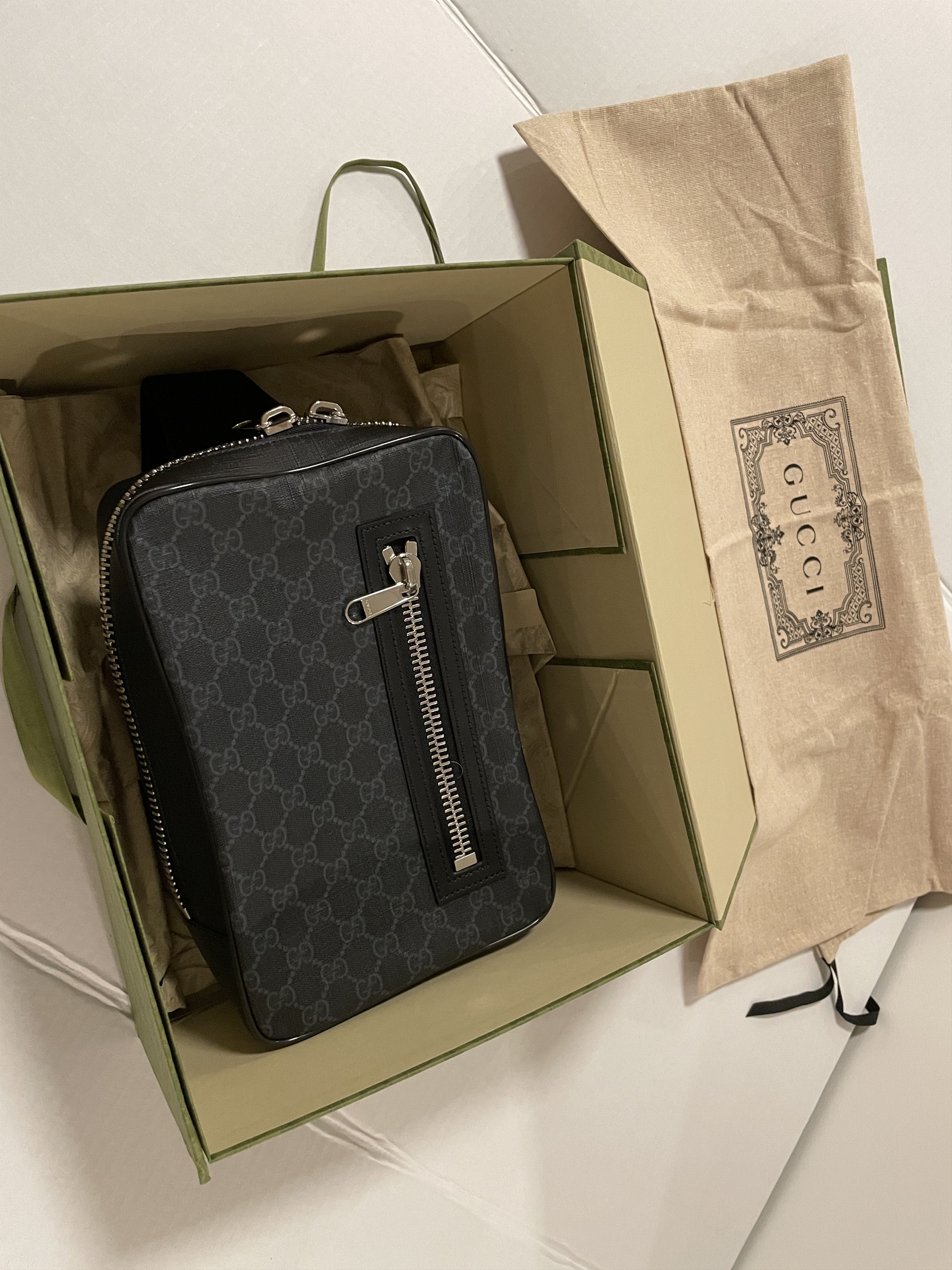 Gucci Gucci Black Sling Backpack *Authentic* Size ONE SIZE - 3 Thumbnail