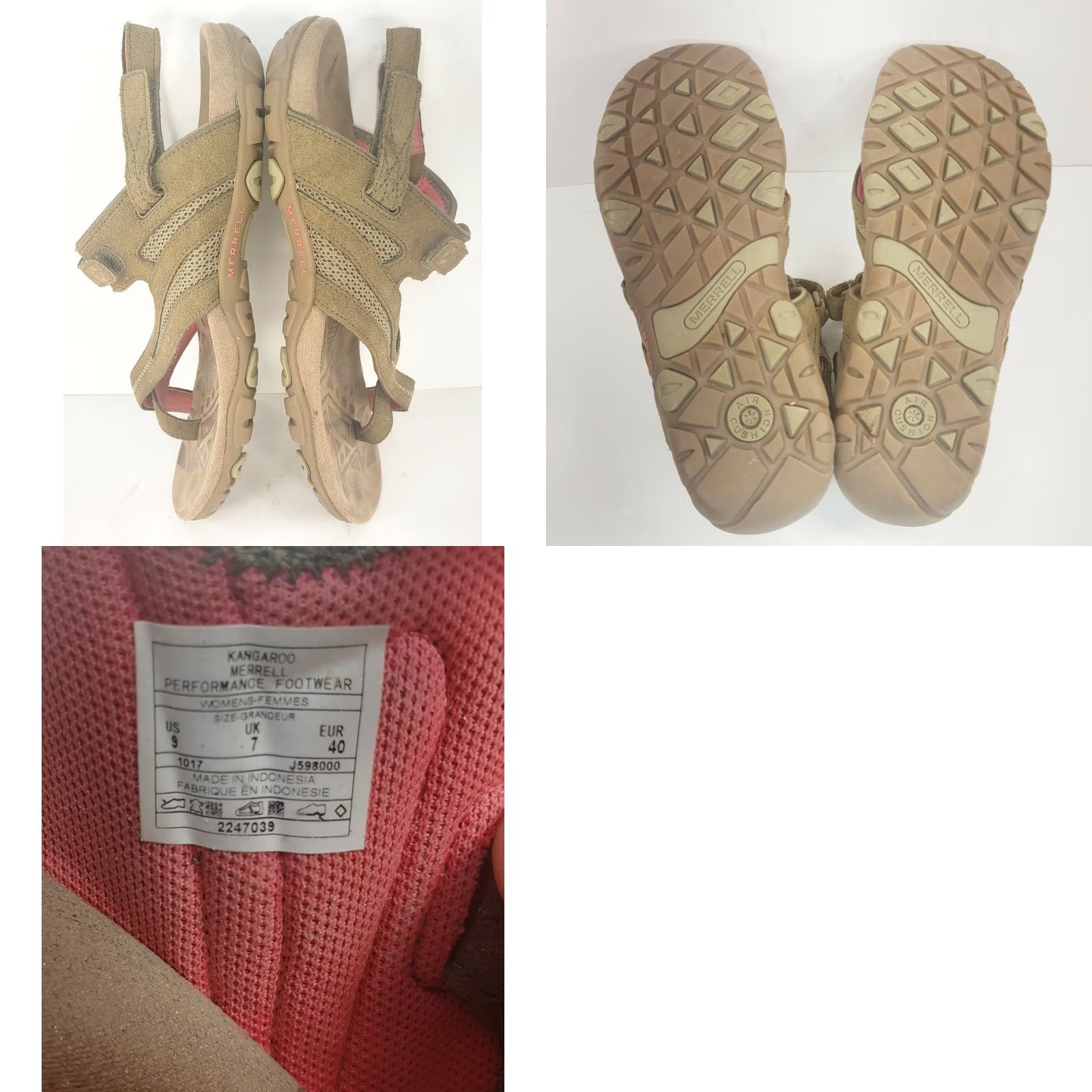 Merrell Merrell Kangaroo Delta Sandspur Suede Sport Sandals Women 9 40 Tan Adjustable Strap Arch Support Cushioned Non-Slip Hiking Shoes Sandals Size US 7 / IT 37 - 8 Thumbnail