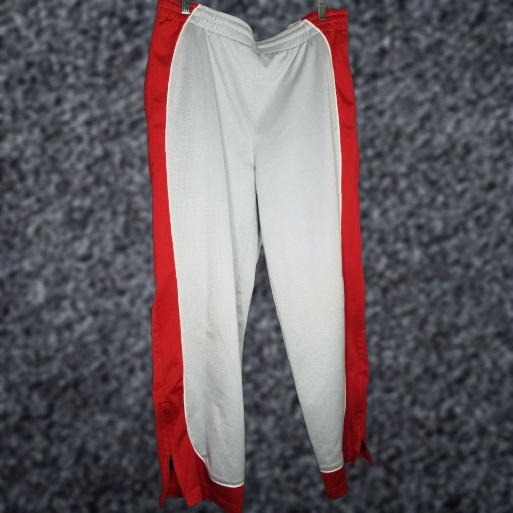 Starter Starter Basketball Sweatpants Mens M Red Striped 90s Metallic Silver Athletic Pants Size US 31 - 1 Thumbnail