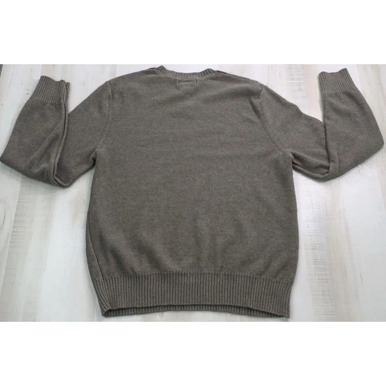 Banana Republic VINTAGE Banana Republic Luxury Blend Cashmere Angora Cotton Blend Argyle Sweater M Beige Pullover Knit V-Neck Long Sleeve Mens RAGGED? Size US M / EU 48-50 / 2 - 7 Thumbnail
