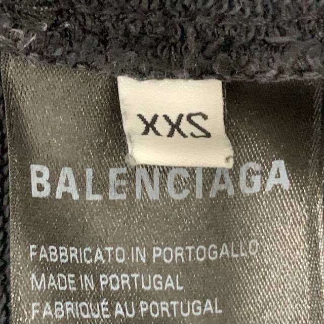 Balenciaga Balenciaga Logo monogrammed black and grey hooded long sle Size US XXS / EU 40 - 6 Thumbnail