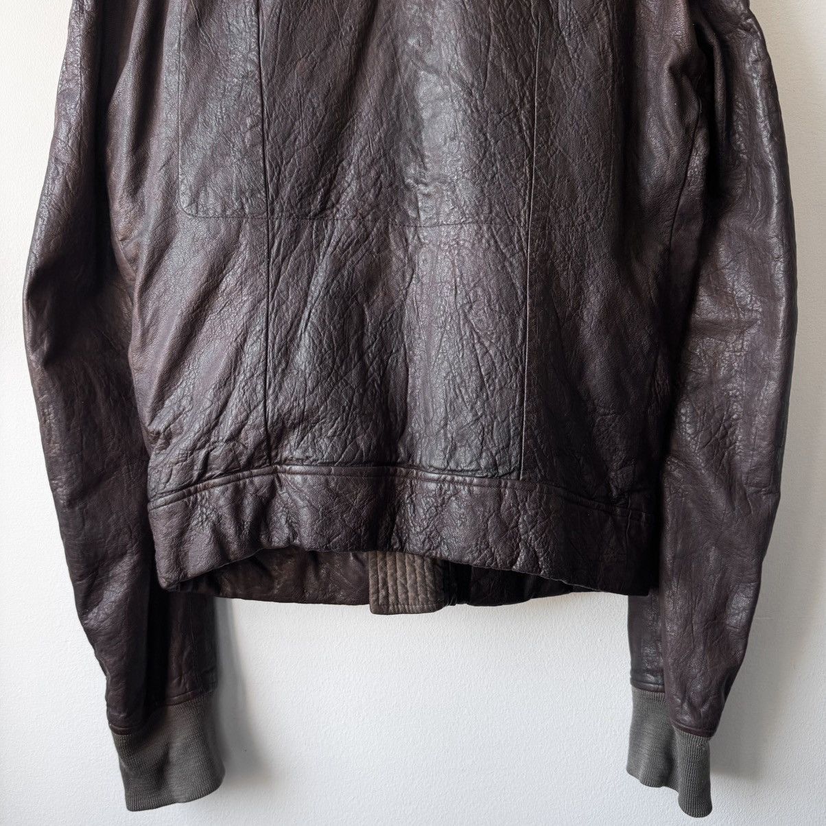 Rick Owens Rick Owens FW2008 Dust Hammered Lamb Leather Bruiser Jacket Size US M / EU 48-50 / 2 - 8 Thumbnail