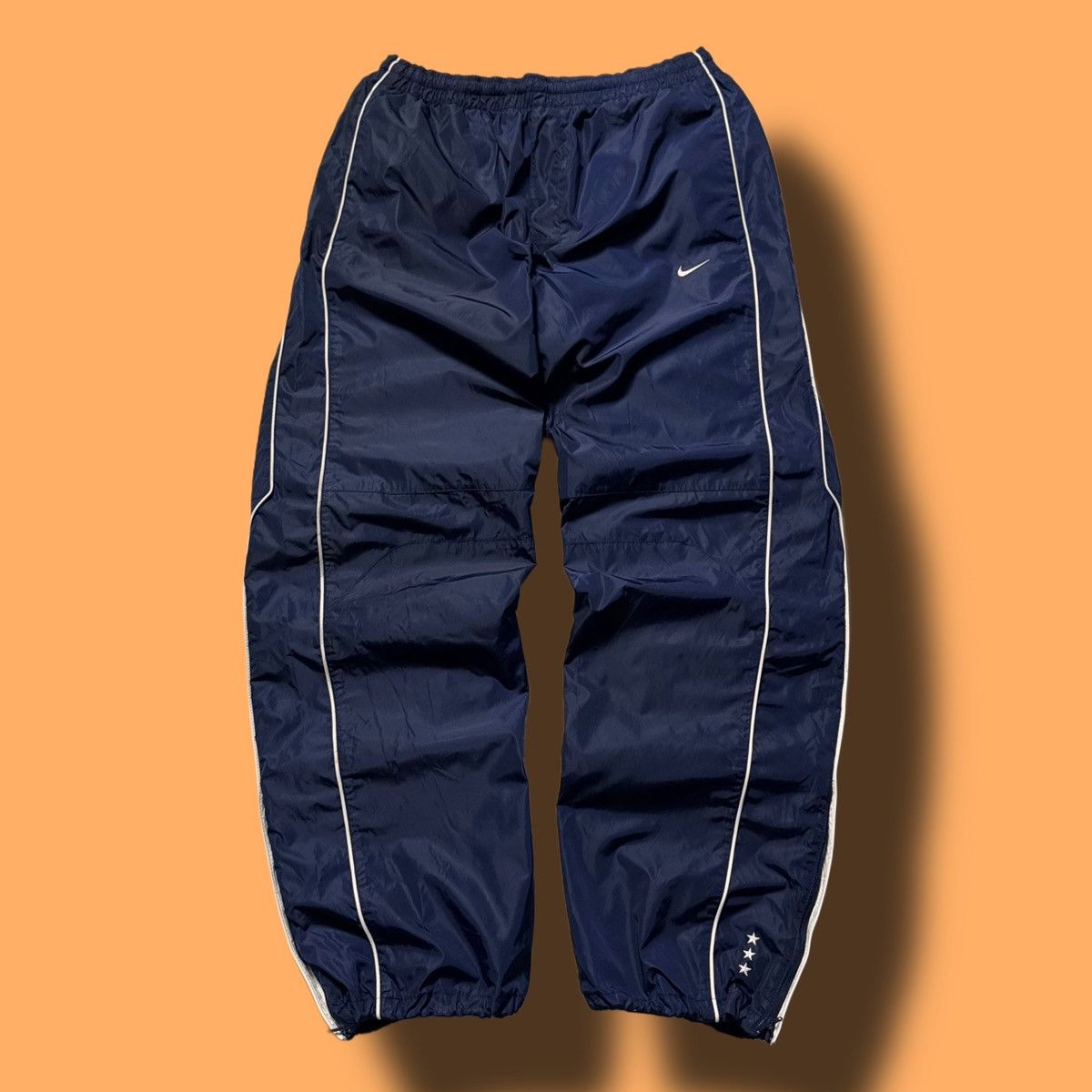 Nike × Vintage 00s Nike Vintage Cortez Nylon Baggy Parachute Pants Drill Size US 32 / EU 48 - 2 Thumbnail