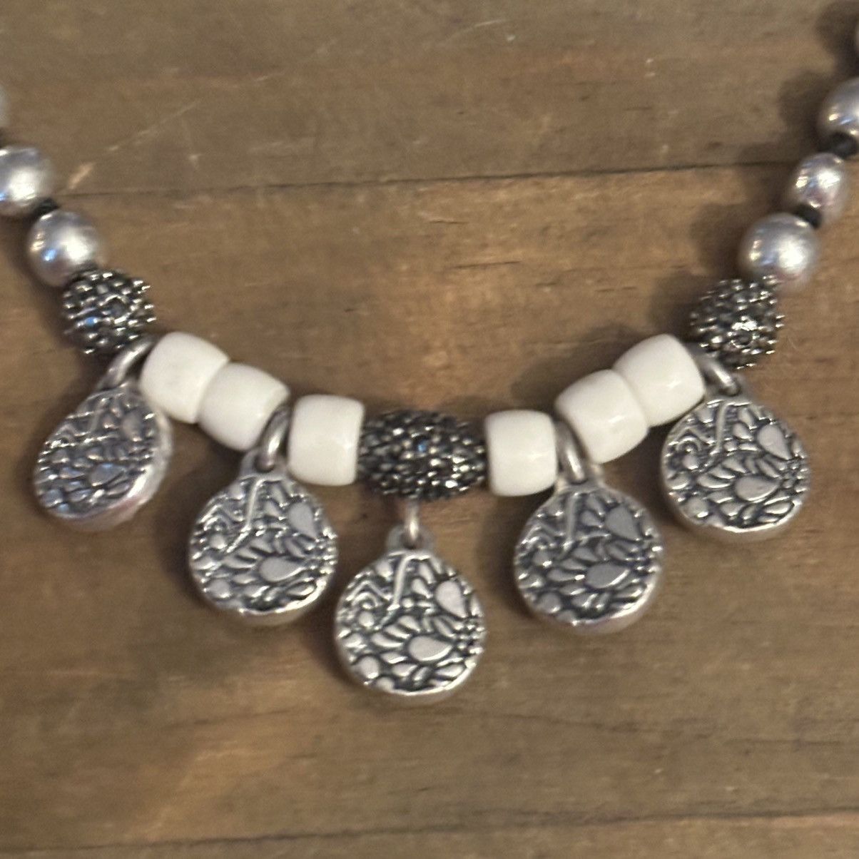 Lucky Brand Lucky Brand silver tone beaded dangle necklace Size ONE SIZE - 5 Thumbnail
