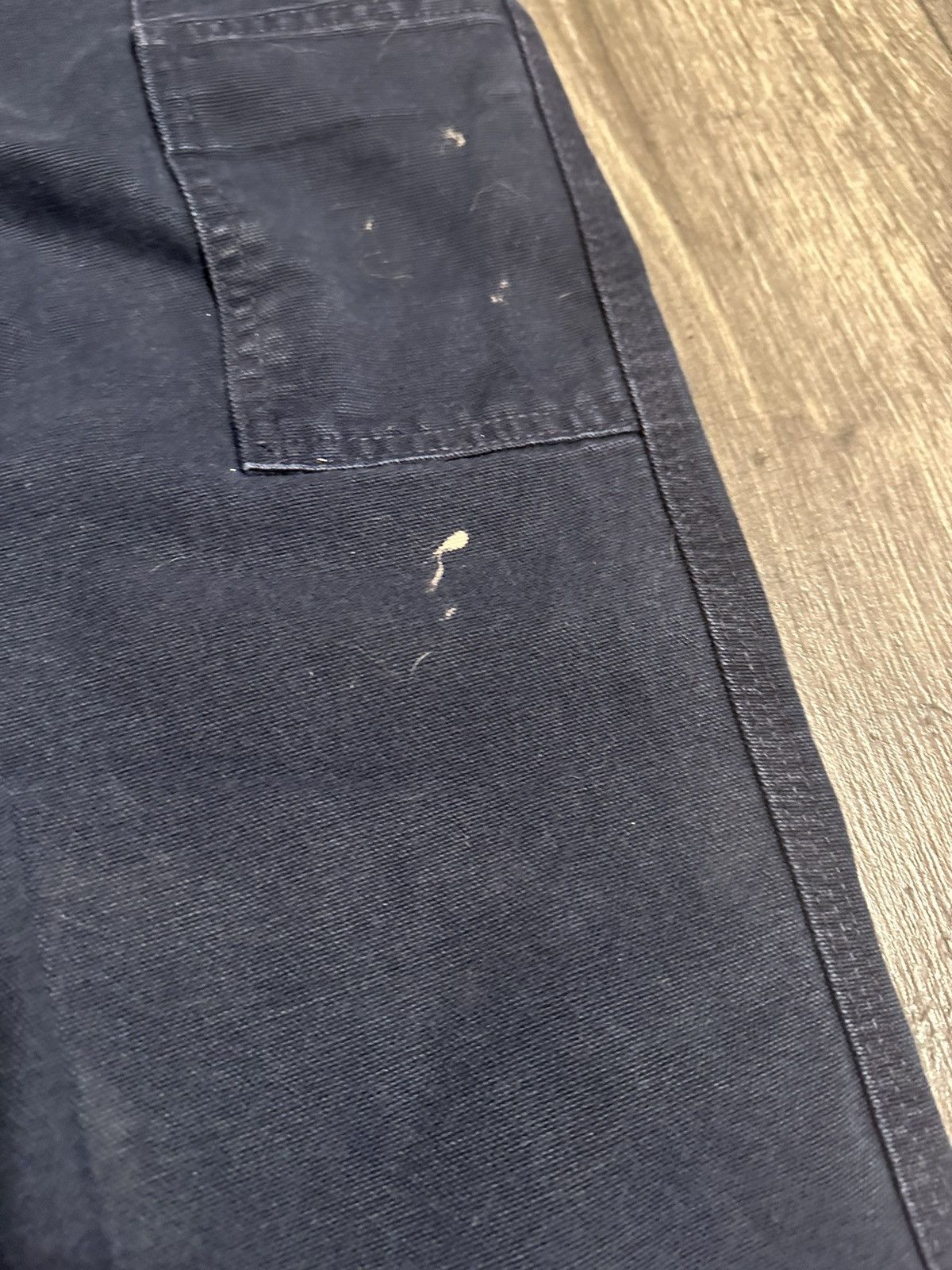 Carhartt navy denim work pants 33x32