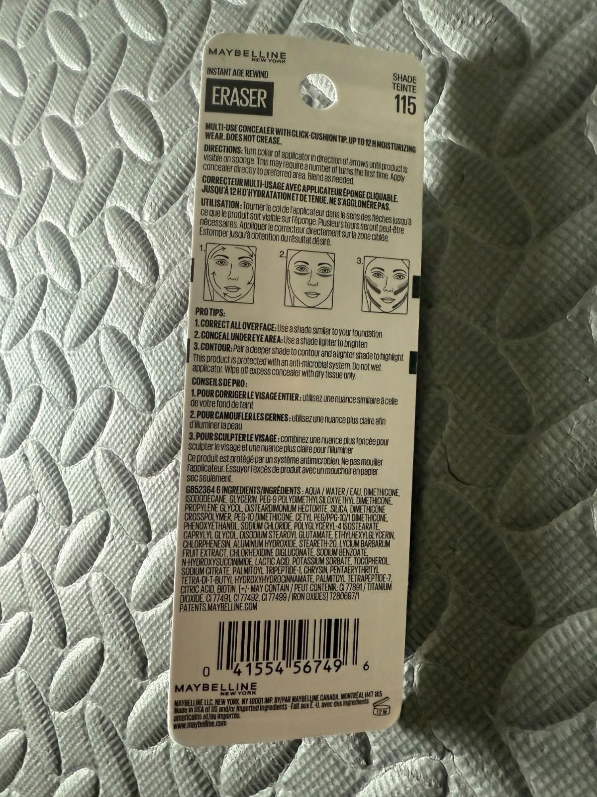 Other Maybelline Instant Age Rewind Eraser Concealer #115, SEALED! Size ONE SIZE - 2 Thumbnail