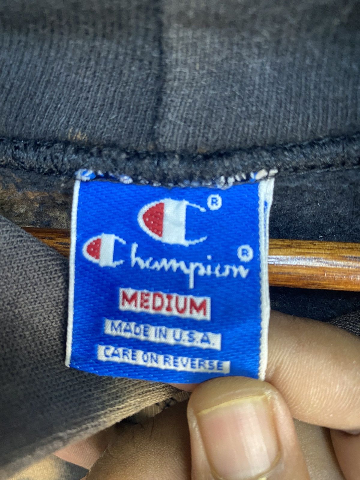 Champion Vintage Champion Hoodie Acid Wash Size US M / EU 48-50 / 2 - 6 Thumbnail