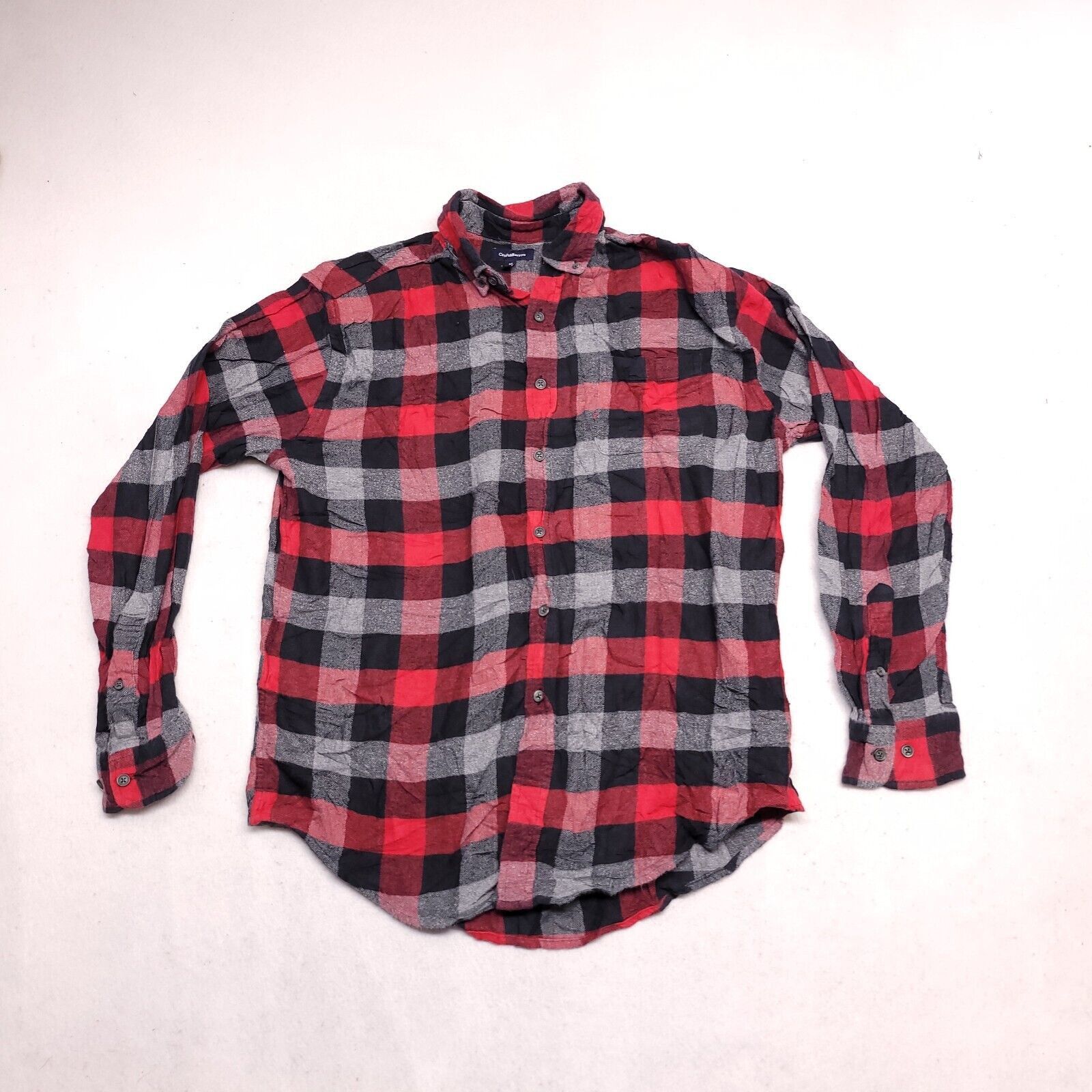 Croft & Barrow Croft & Barrow Gingham Flannel Shirt Mens Size Medium M Red Size US M / EU 48-50 / 2 - 2 Thumbnail