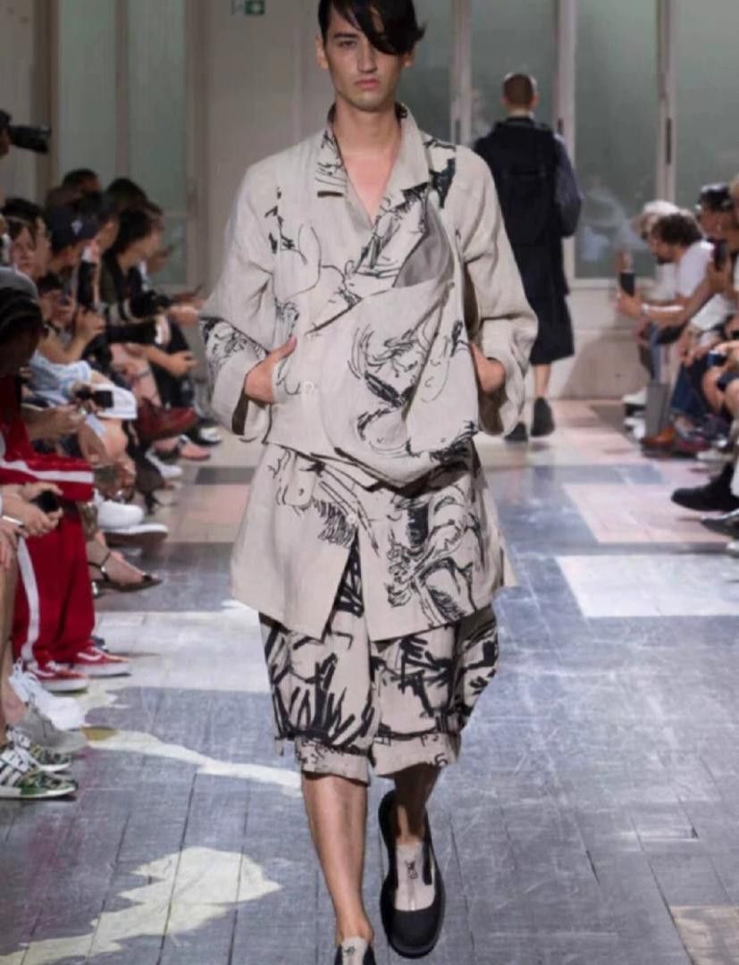 Yohji Yamamoto yohji yamamoto pour homme 18SS Yuka Asakura linen jacket Size US L / EU 52-54 / 3 - 1 Thumbnail