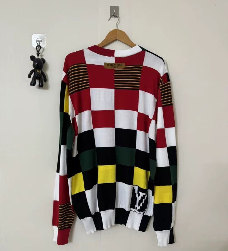 Louis Vuitton LOUIS VUITTON size 4l Colored checkerboard patchwork sweat Size US XXL / EU 58 / 5 - 2 Thumbnail