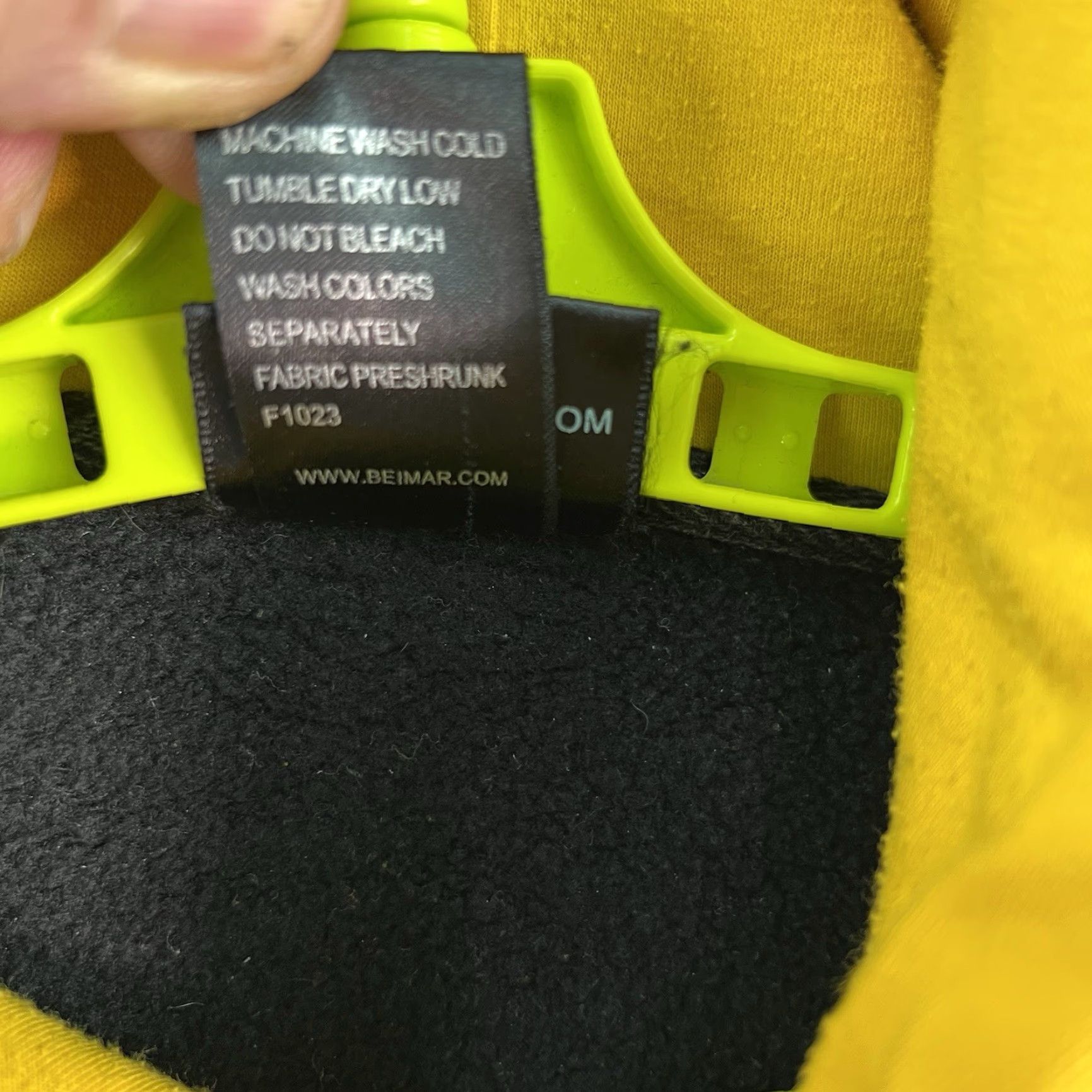 Vintage VINTAGE CAT Caterpillar Hooded Sweatshirt Mens XL Black/Yellow Size US XL / EU 56 / 4 - 6 Thumbnail