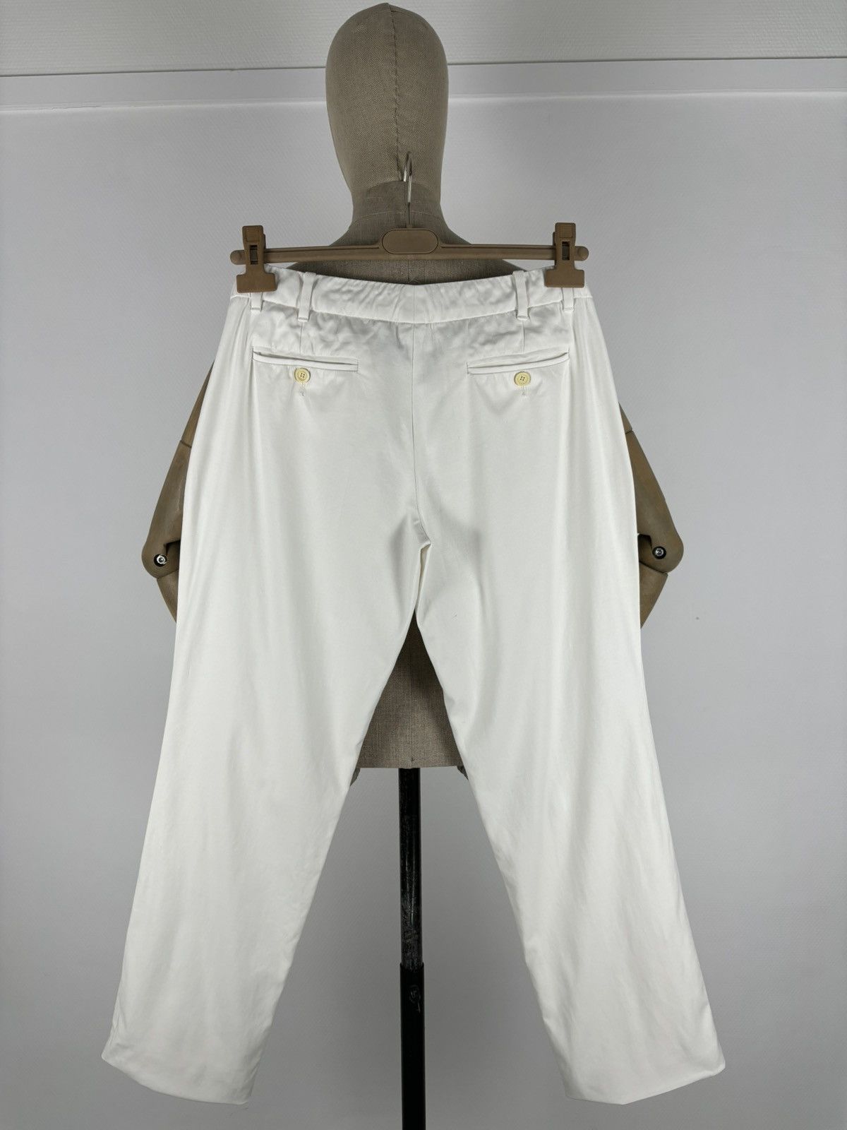 Gucci Rare Y2K TOM FORD Era Archive ITALY Off-White Straight Zip Pocket Pants Trousers Size 27" / US 4 / IT 40 - 4 Thumbnail