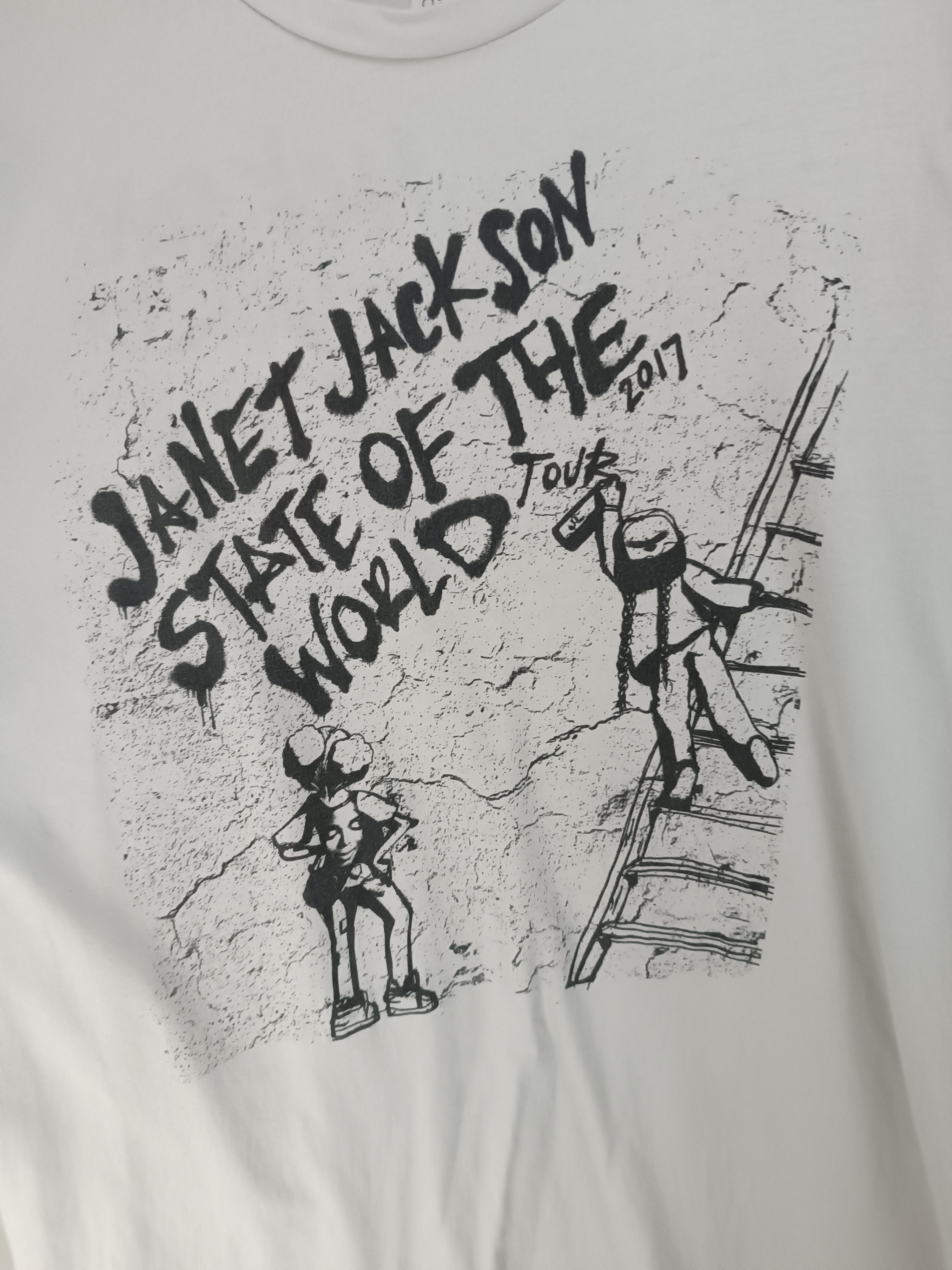 Rap Tees VINTAGE 2017 JANET JACKSON TOUR TEE whitney madonna aretha Size US L / EU 52-54 / 3 - 8 Thumbnail