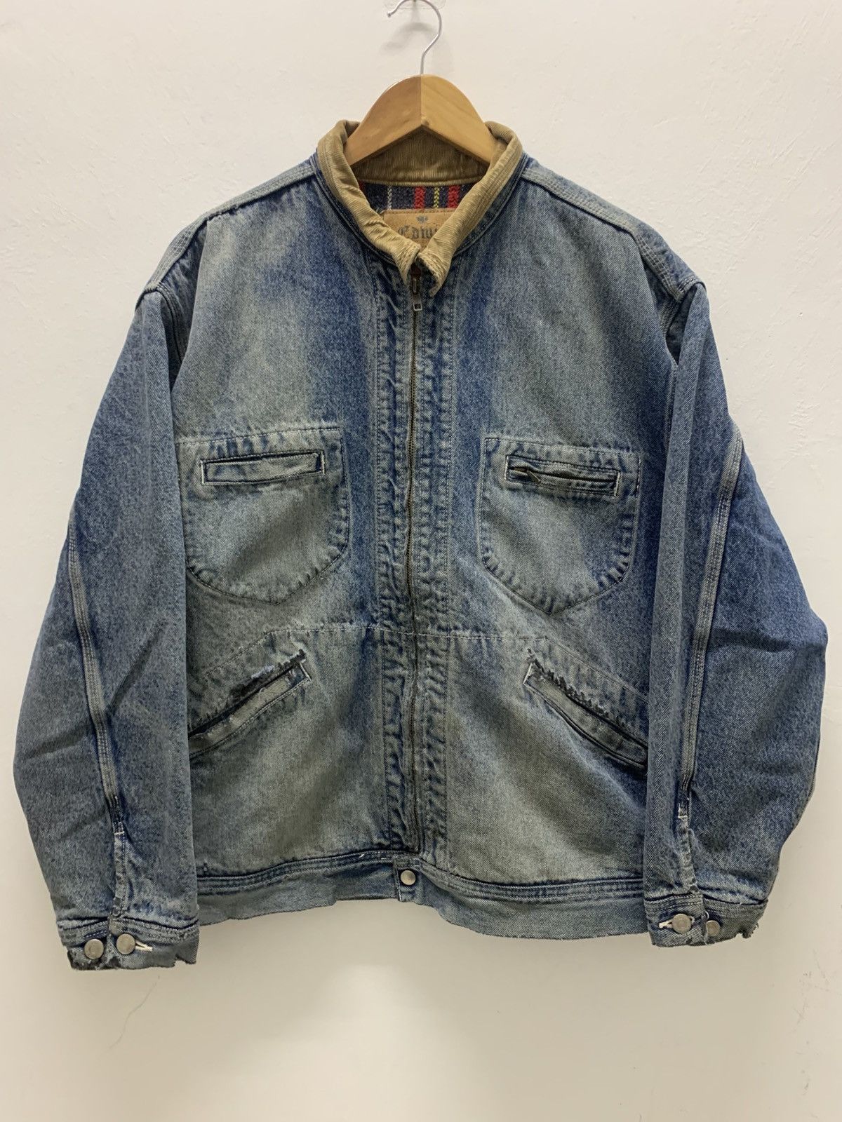 Edwin Vintage Edwin Denim Trucker Jacket Size US L / EU 52-54 / 3 - 2 Thumbnail