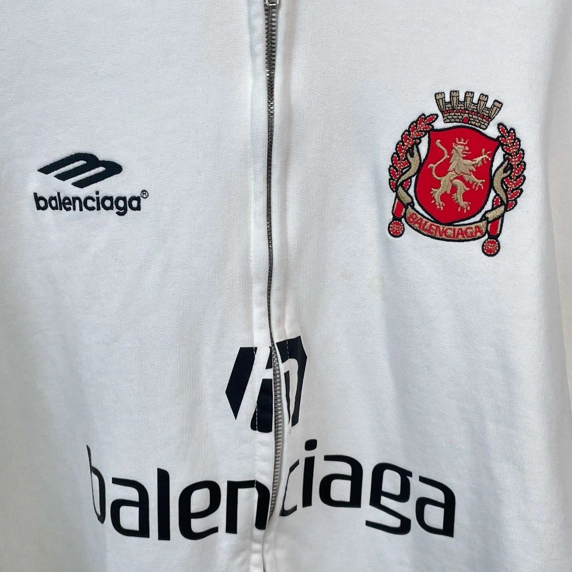 Balenciaga Balenciaga Cotton Hoodie S White 260201TMJYYA1 Size US S / EU 44-46 / 1 - 9 Thumbnail