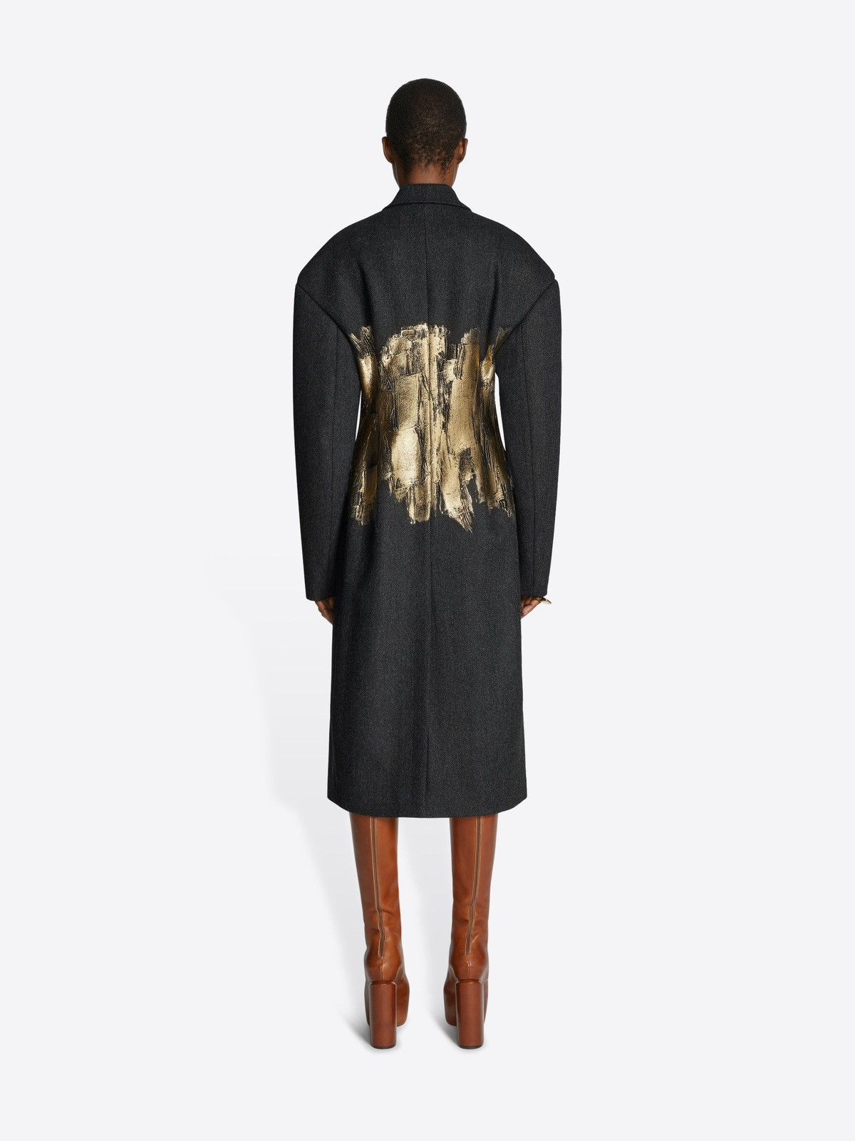 Dries Van Noten Dries Van Noten FW23 Hand Painted Foil Coat Size S / US 4 / IT 40 - 9 Thumbnail