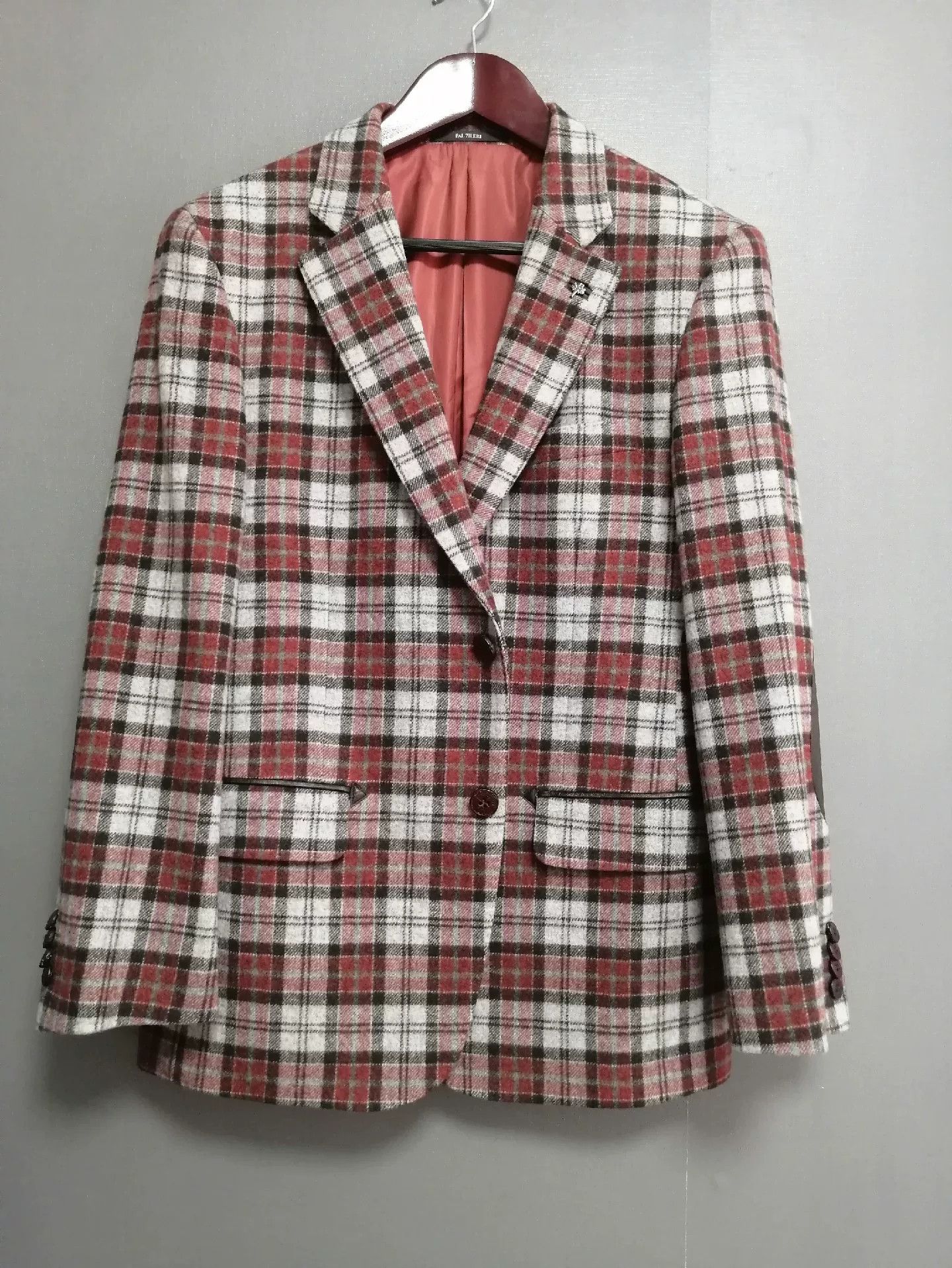 Pal Zileri Pal Zileri Men's Plaid Wool Blazer Size US M / EU 48-50 / 2 - 1 Thumbnail