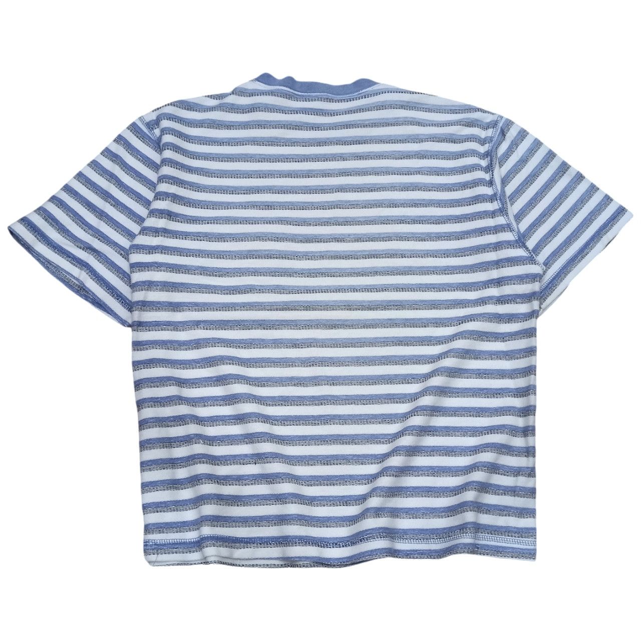Vintage Vintage Gordon & Smith Jacquard Stripe Retro Pocket Tee Size US L / EU 52-54 / 3 - 2 Thumbnail