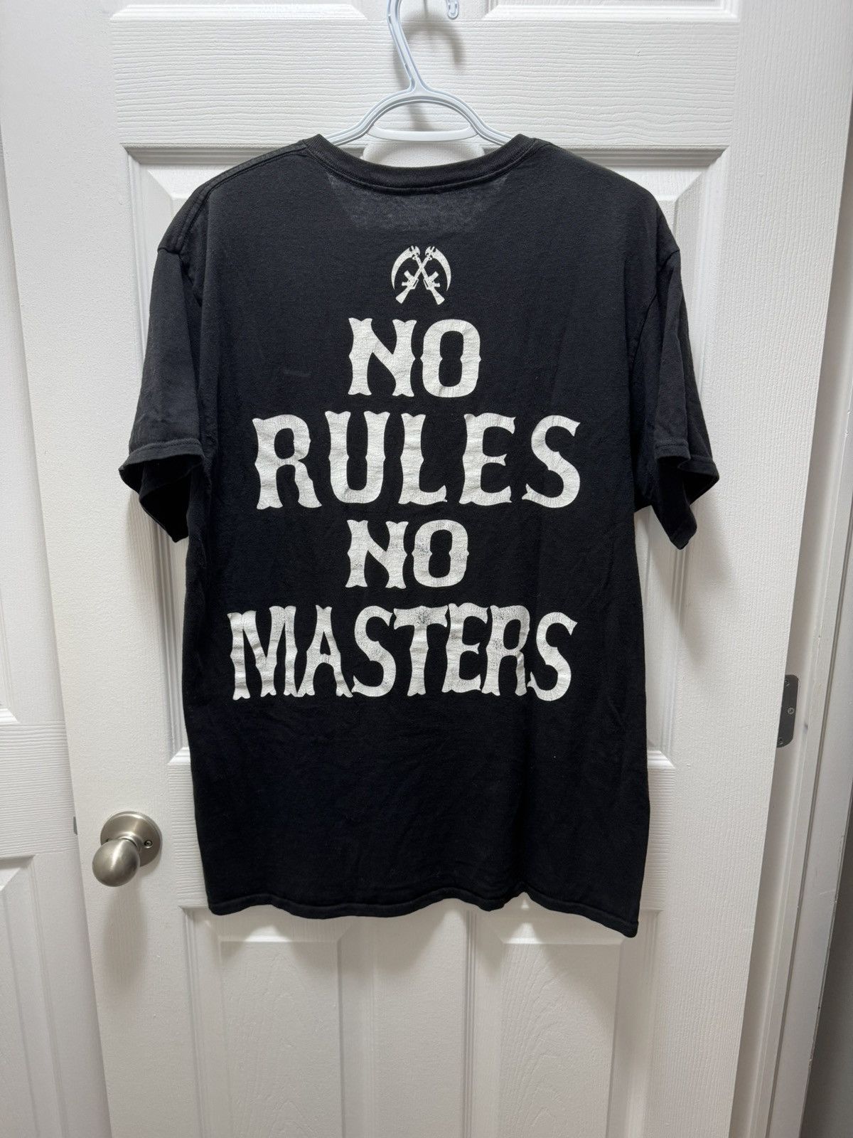 Vintage Sons of Anarchy Vintage No Rule No Masters Reaper Quote Size US L / EU 52-54 / 3 - 1 Thumbnail