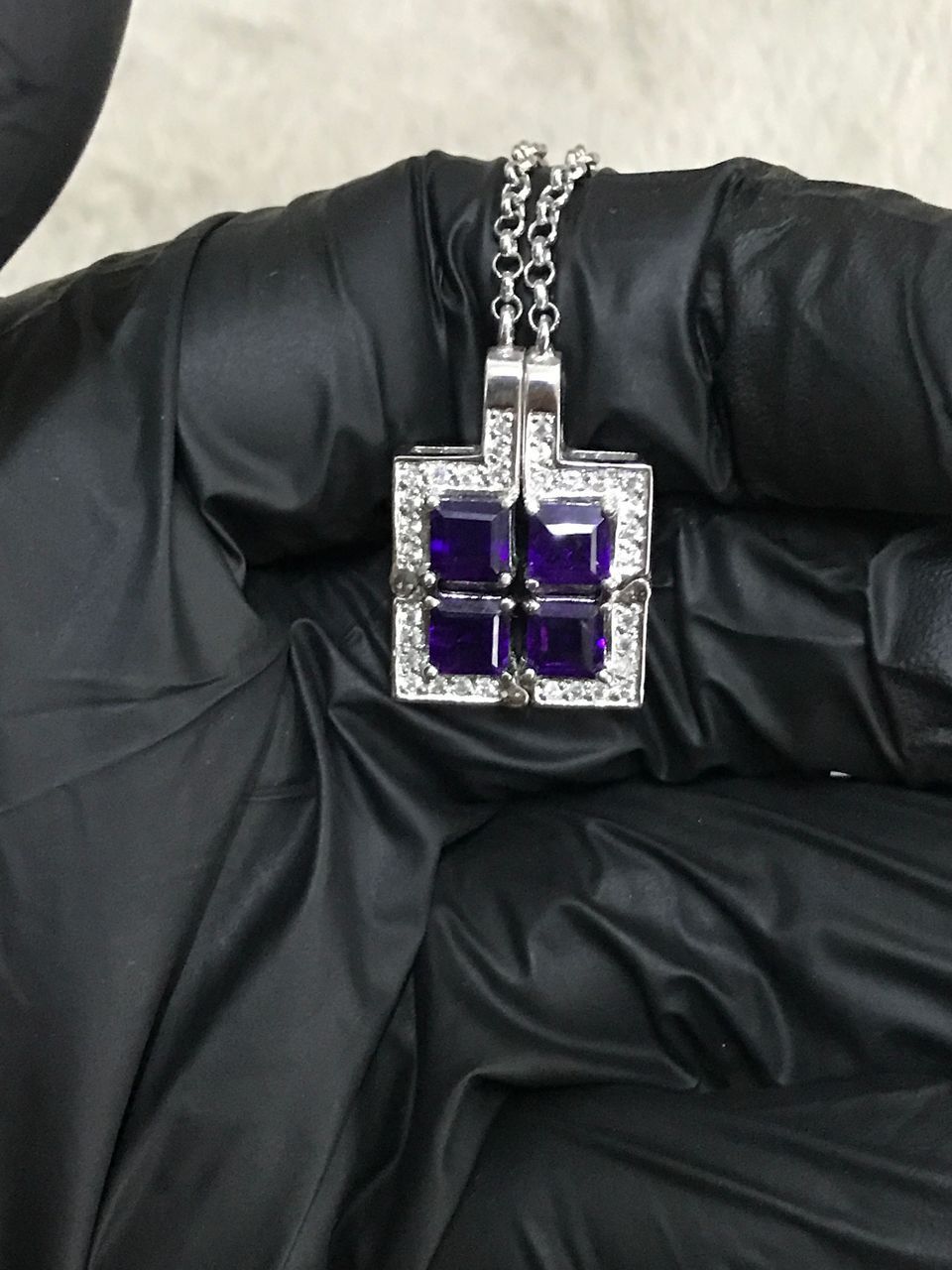 Japanese Brand × Sterling Silver Magnetic two-tone stone pendant silver chain Size ONE SIZE - 5 Thumbnail