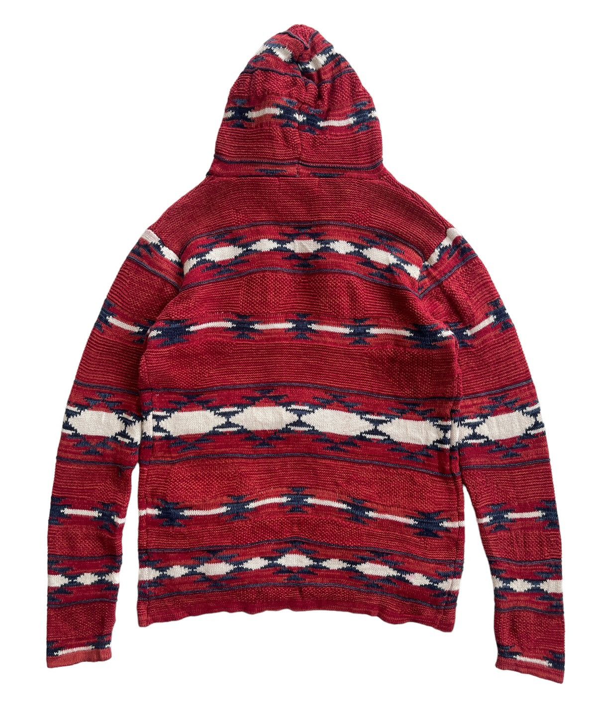 Japanese Brand Vintage Cable Knit Aztec Sweater Size US M / EU 48-50 / 2 - 2 Thumbnail
