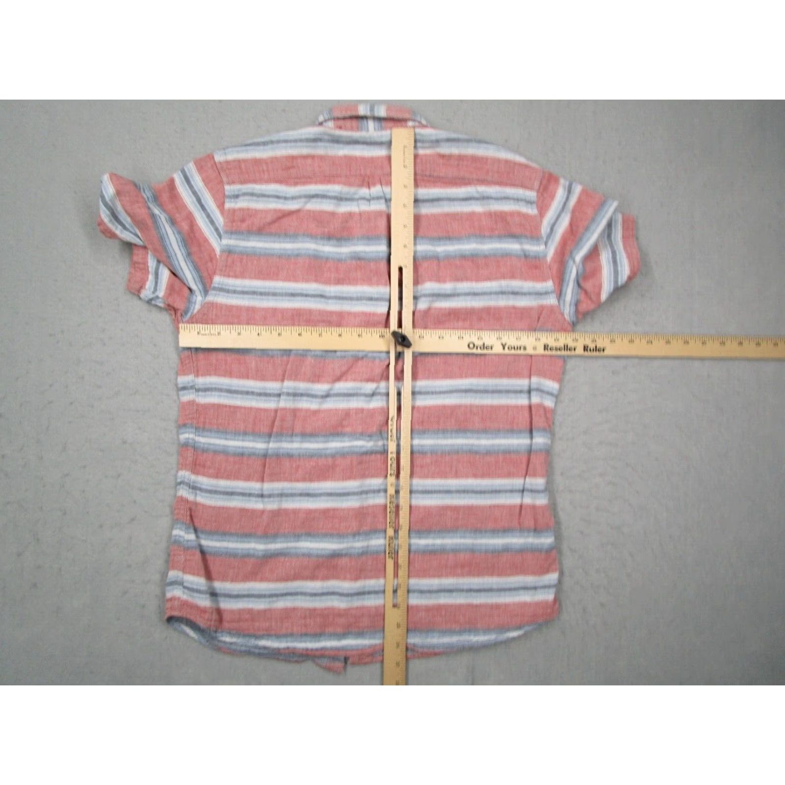 Marine Layer Marine Layer Shirt Mens Medium Pink Striped Marge Button Up Lightweight Work Size US M / EU 48-50 / 2 - 6 Thumbnail