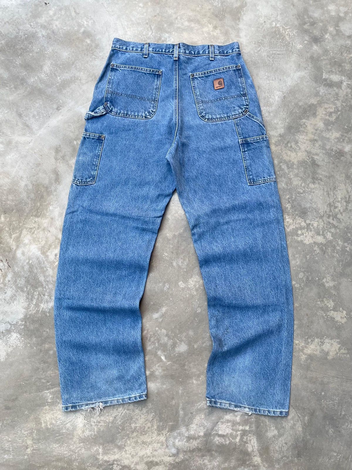 Carhartt Faded Dark Stone Carhartt Doublekne B73-BDST🪡Grunge Size US 34 / EU 50 - 6 Thumbnail