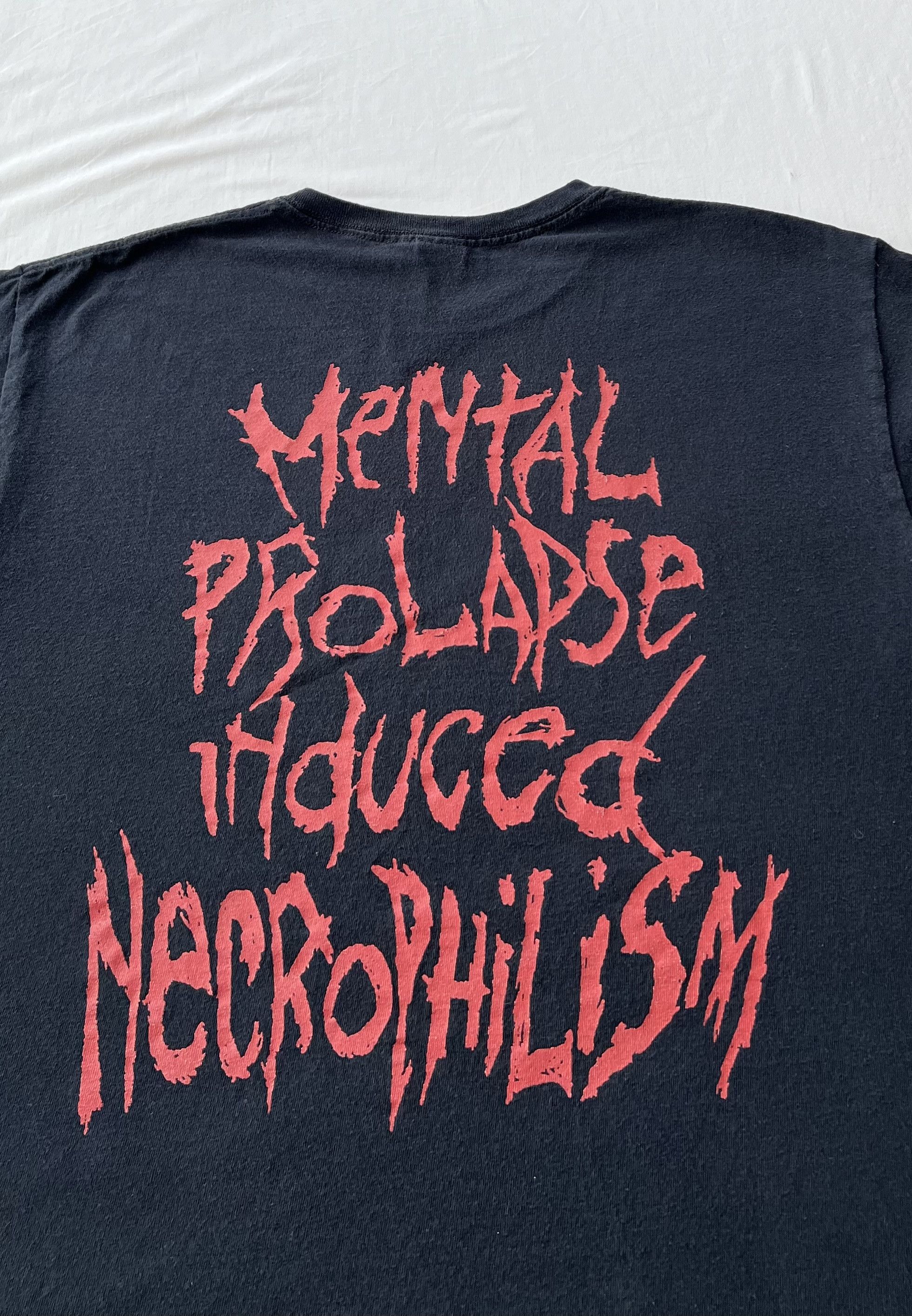 Band Tees Vintage 2000s Putridity Mental Prolapse Induce Necrophilism Size US L / EU 52-54 / 3 - 10 Thumbnail