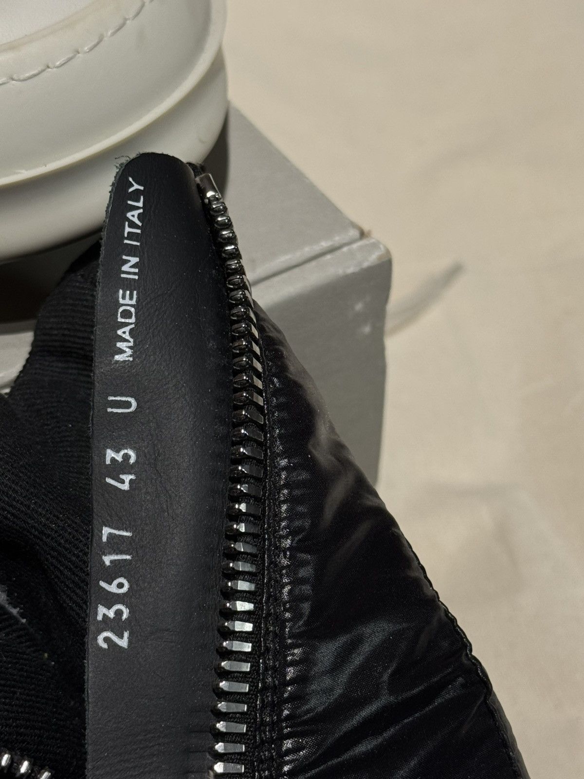 Rick Owens RAMONES PERFORATED EYELET SNEAKERS TRAINERS Size US 9 / EU 42 - 7 Thumbnail
