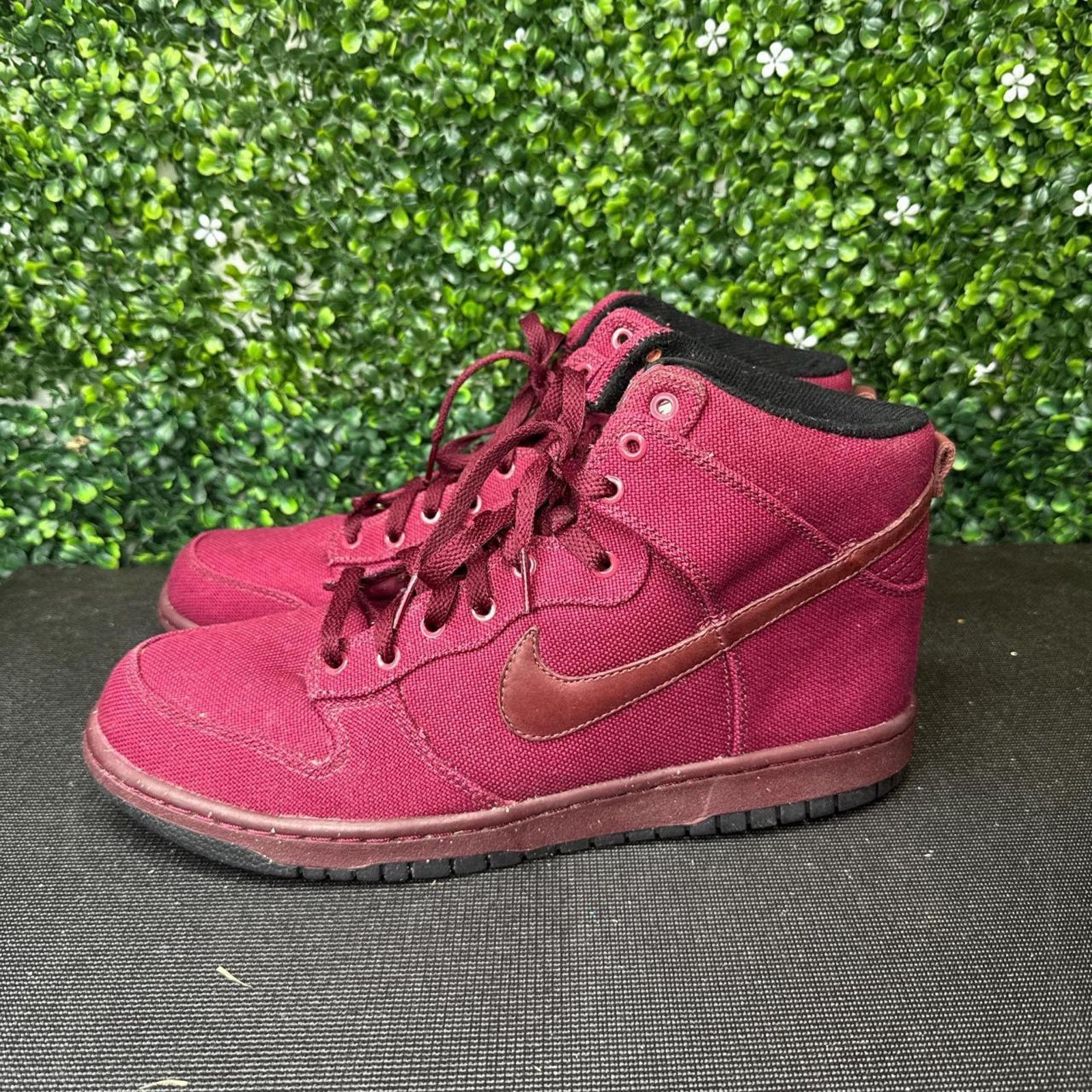 Nike Nike dunk canvas high red Size US 12 / EU 45 - 3 Thumbnail