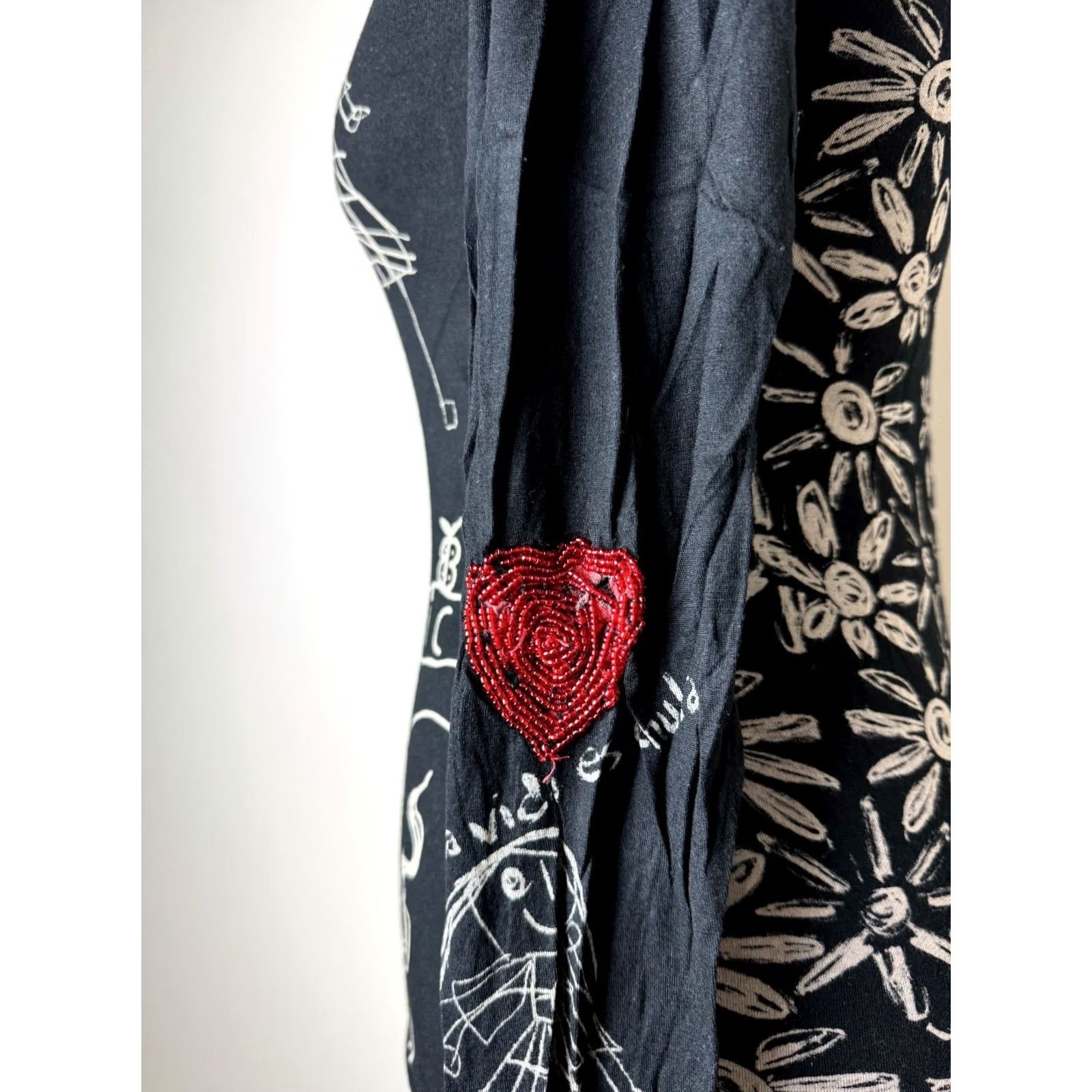 Desigual Desigual Shirt S Womens Long Sleeve Cotton Black Tunic Shirt Size S / US 4 / IT 40 - 4 Thumbnail