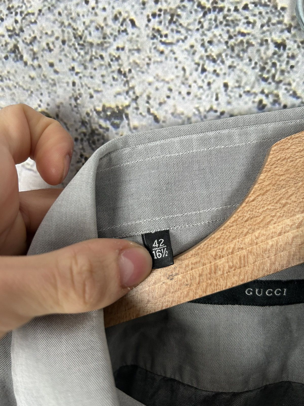 Designer Gucci Grey Shirt Designer Luxury Premium Basic Minimalist Size US L / EU 52-54 / 3 - 7 Thumbnail