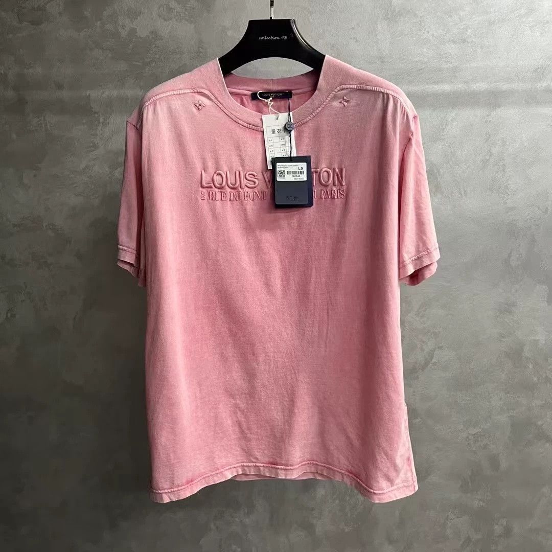 Louis Vuitton Louis Vuitton 2025 Pink Men's Washed T-shirt Size US L / EU 52-54 / 3 - 1 Thumbnail