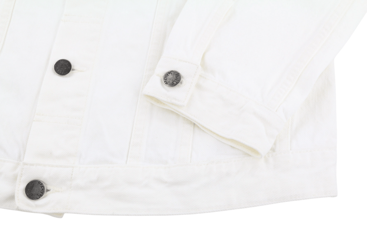 Nudie Jeans PERRY L White Denim Jacket 81612 Size US L / EU 52-54 / 3 - 5 Thumbnail