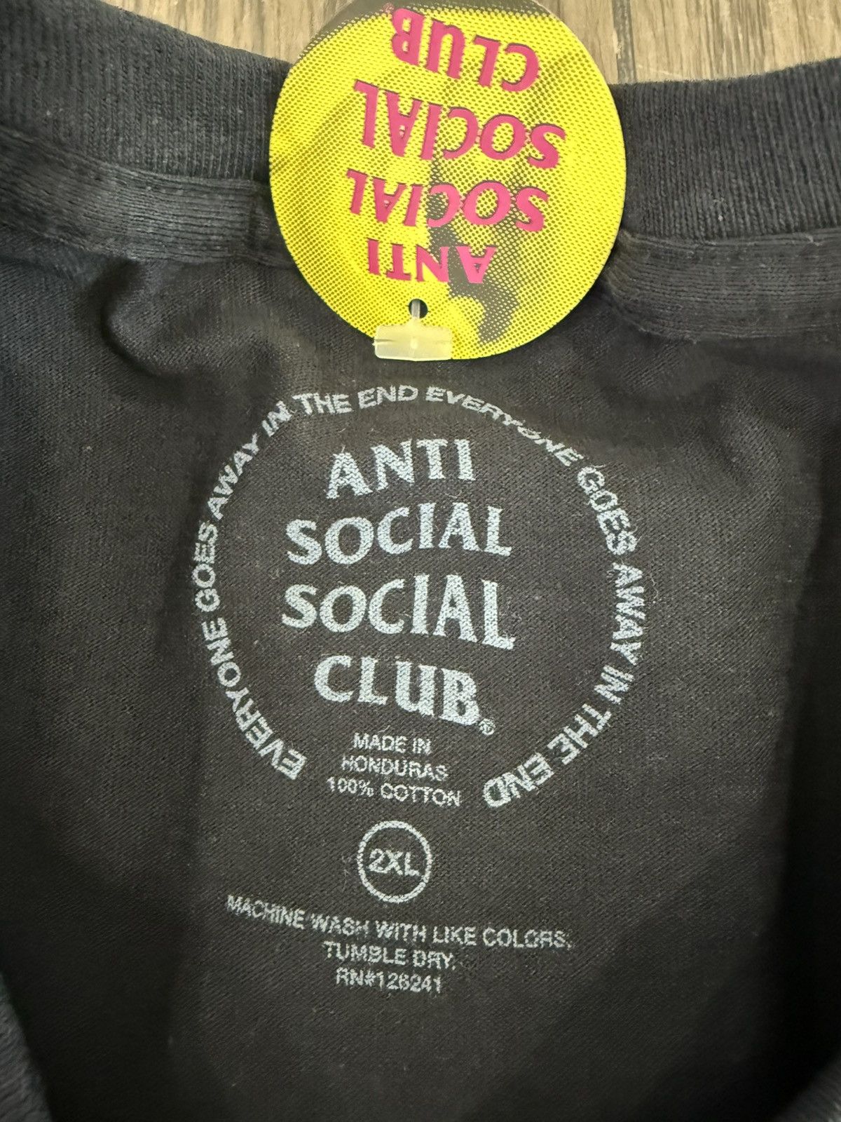 ‼️ ASSC Anti Social Club Mind Games Lasso Tee XXL Black 2XL ‼️