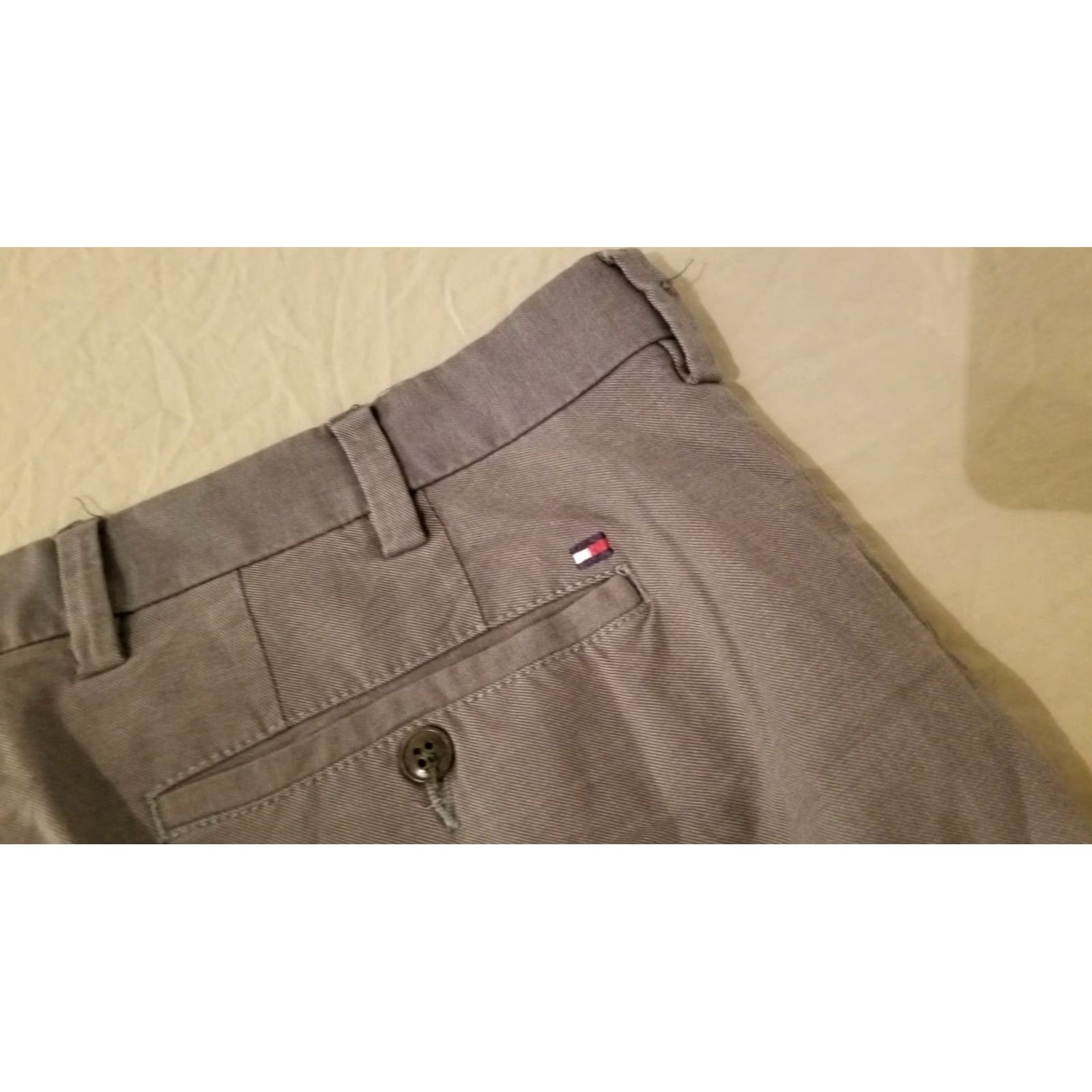 Tommy Hilfiger Tommy Hilfiger Pants Chino 38x34 Gray Cotton Slacks Trouser Mens Regular Inseam 34 Size US 38 / EU 54 - 3 Thumbnail